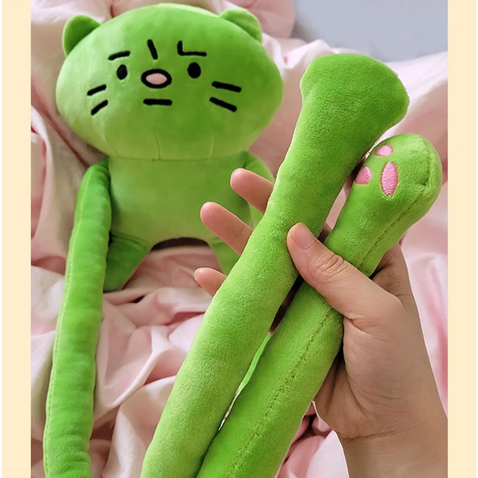 Plush Toy Shoulder Bag Cartoon Long Arm Anxiety Kitty Plush Purse Bag for Shopping Traveling Wholesale Hub