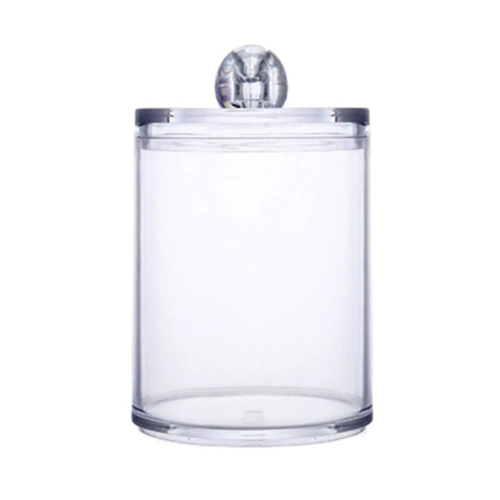 4Pcs Storage Jar Clear Round PS Plastic Bathroom Canister Set for Qtips Cotton Swabs Balls Cosmetic Pads Wholesale Hub