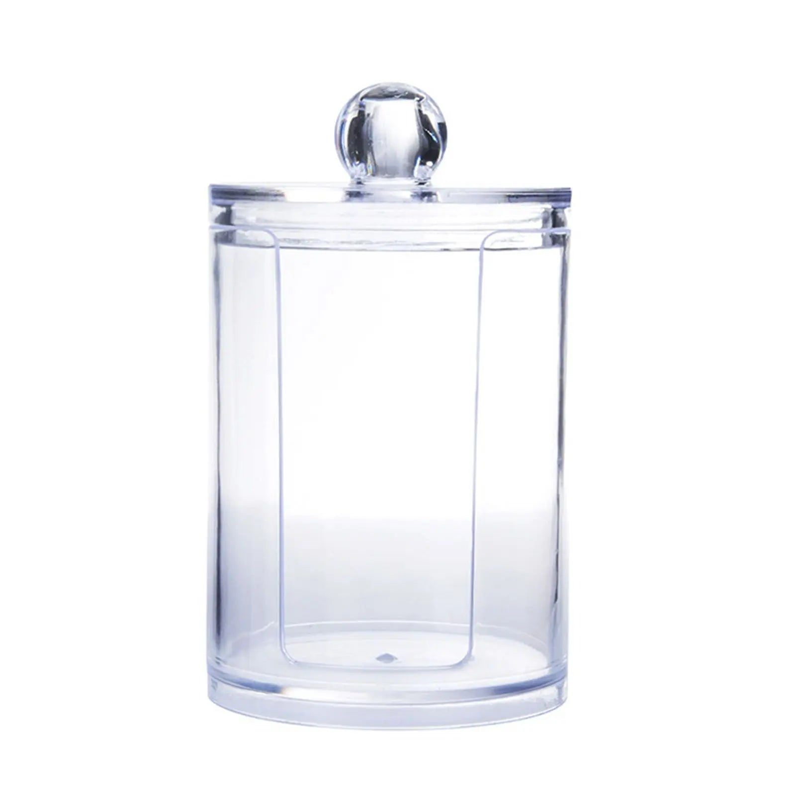 4Pcs Storage Jar Clear Round PS Plastic Bathroom Canister Set for Qtips Cotton Swabs Balls Cosmetic Pads Wholesale Hub