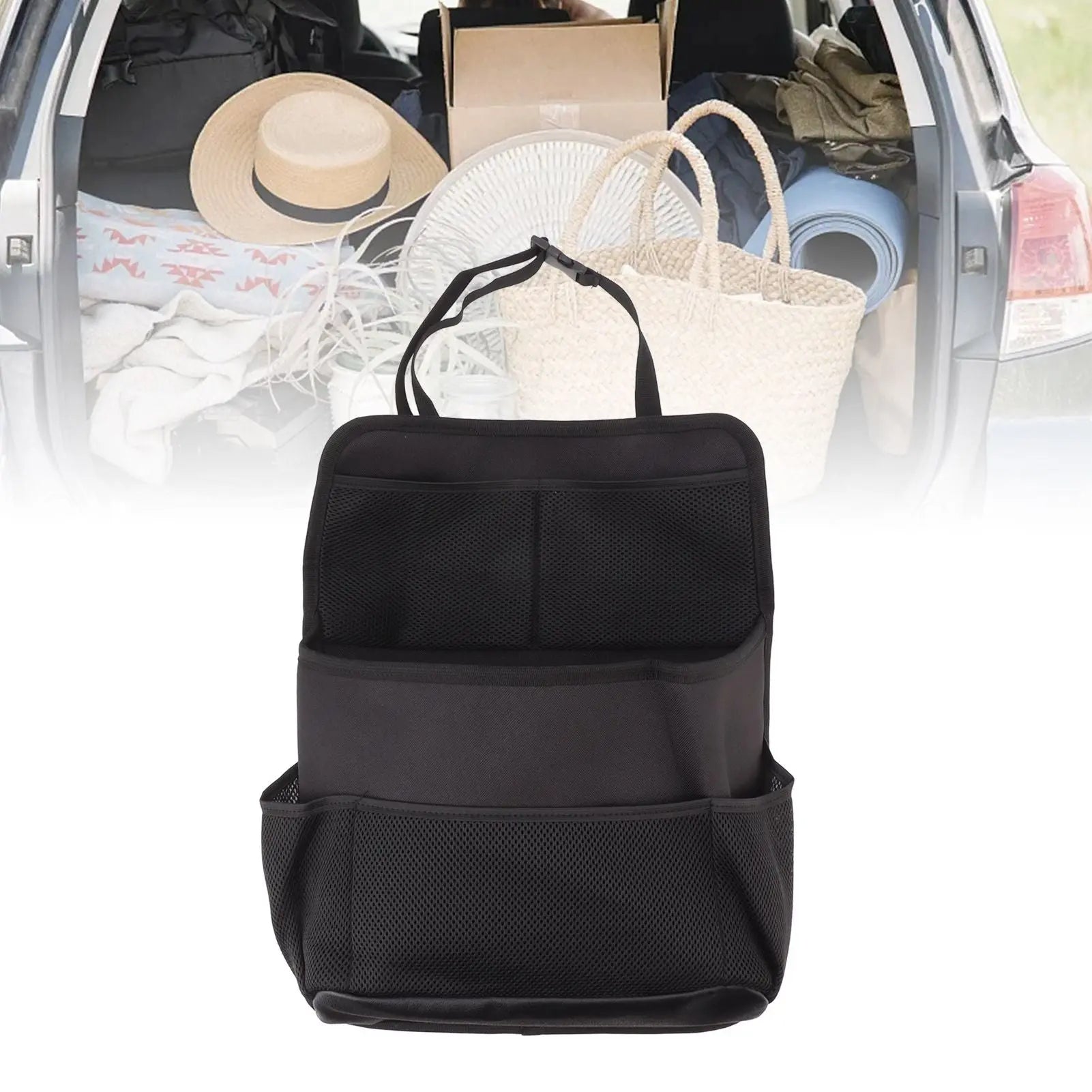 Car Back Seat Organizer Multi Pocket Large Capacity Universal Car Back Seat Storage Bag for Bottle Phone Tablet Snacks Wholesale Hub
