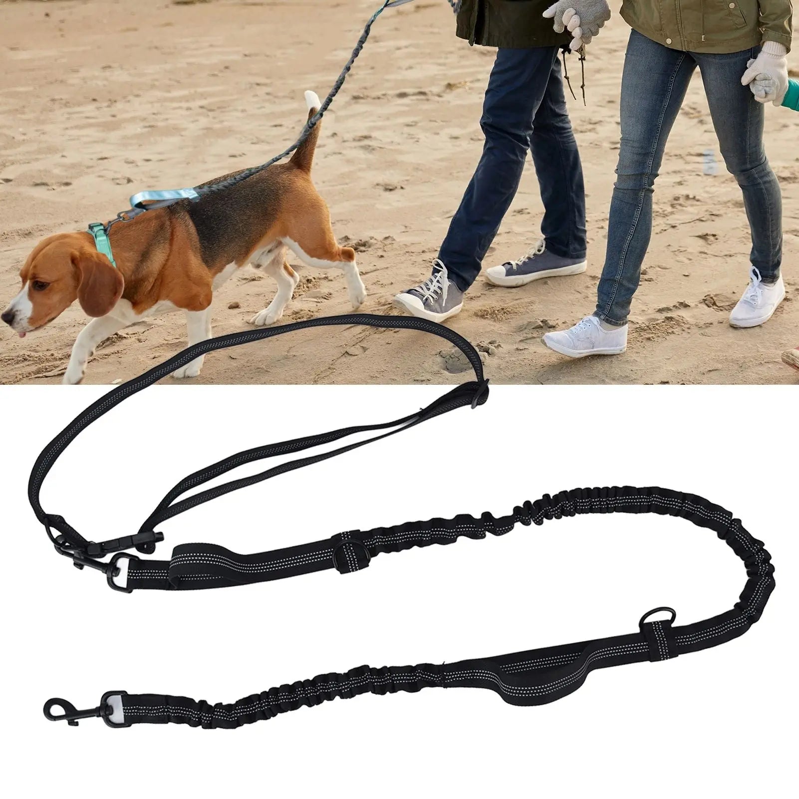 Pet Leash Reflective Retractable Portable Adjustable Dog Traction Rope for Pets Dogs Black Wholesale Hub