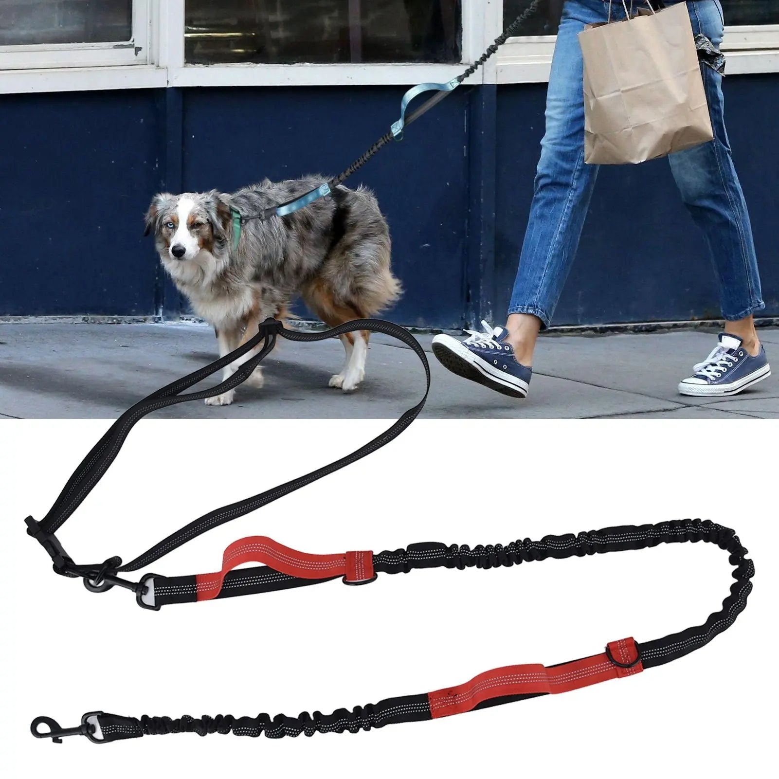 Pet Leash Reflective Retractable Portable Adjustable Dog Traction Rope for Pets Dogs Red Wholesale Hub