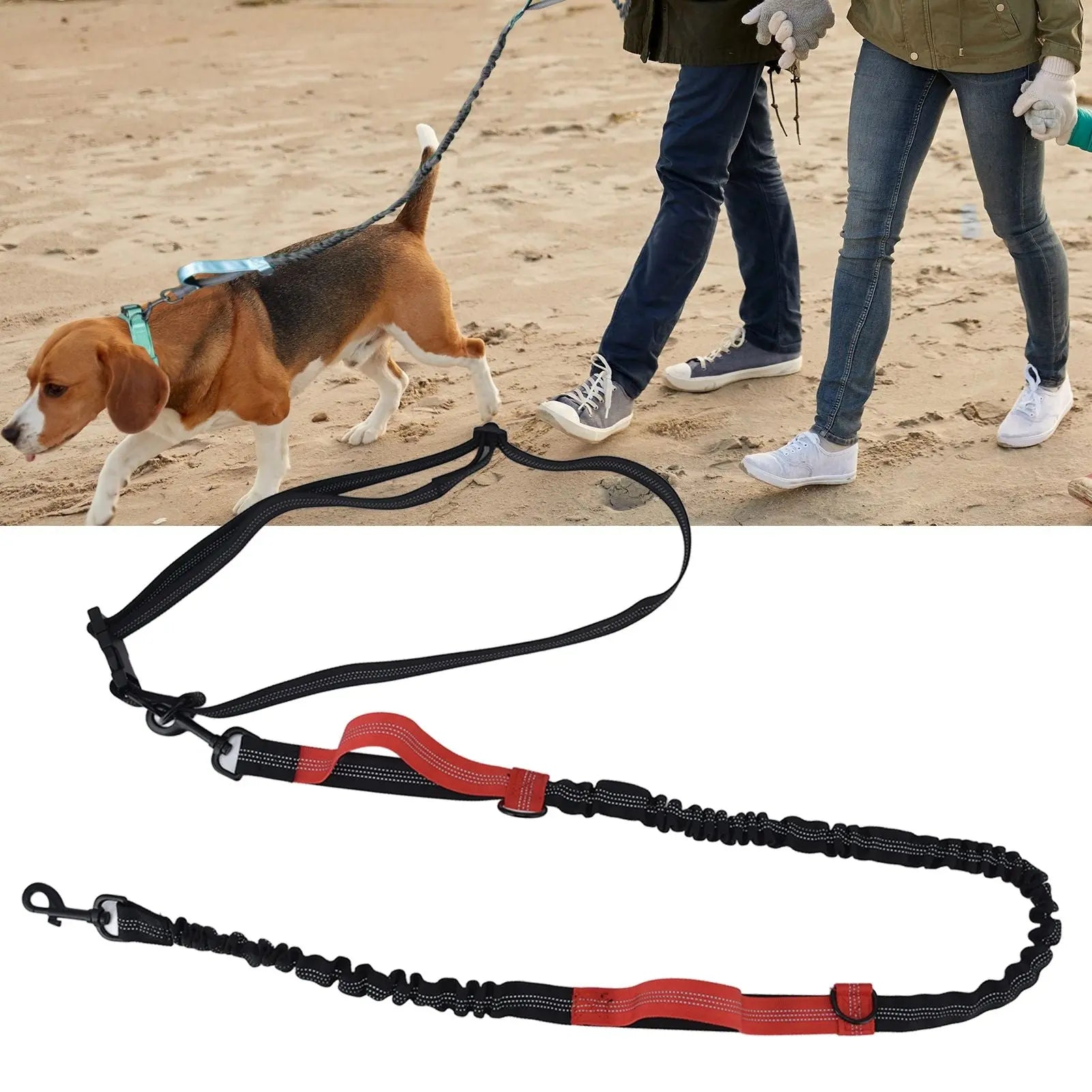 Pet Leash Reflective Retractable Portable Adjustable Dog Traction Rope for Pets Dogs Red Wholesale Hub