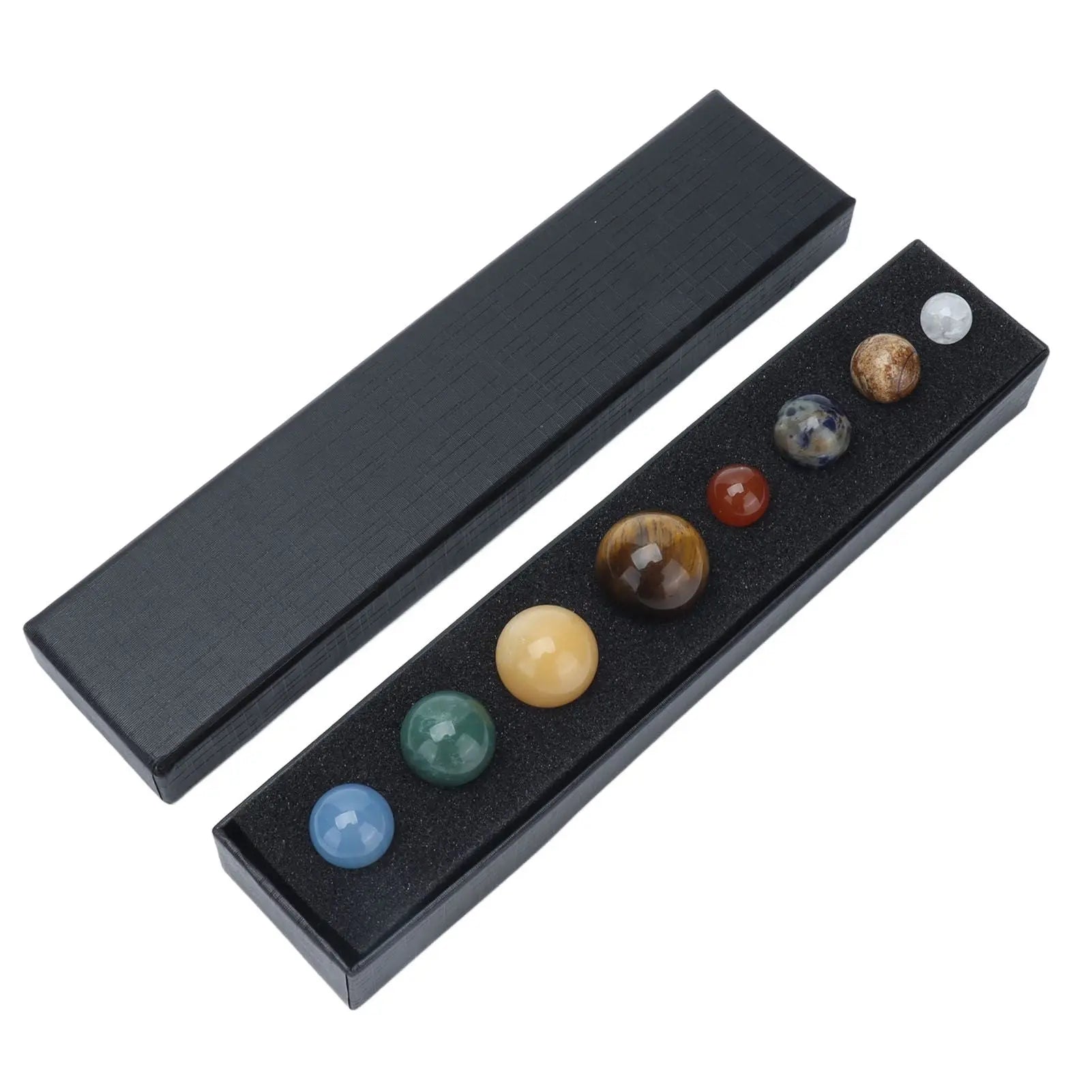 8 Planets Crystal Ornament Home Desktop Sphere Galactic Planets Decoration for Healing Meditation Wholesale Hub