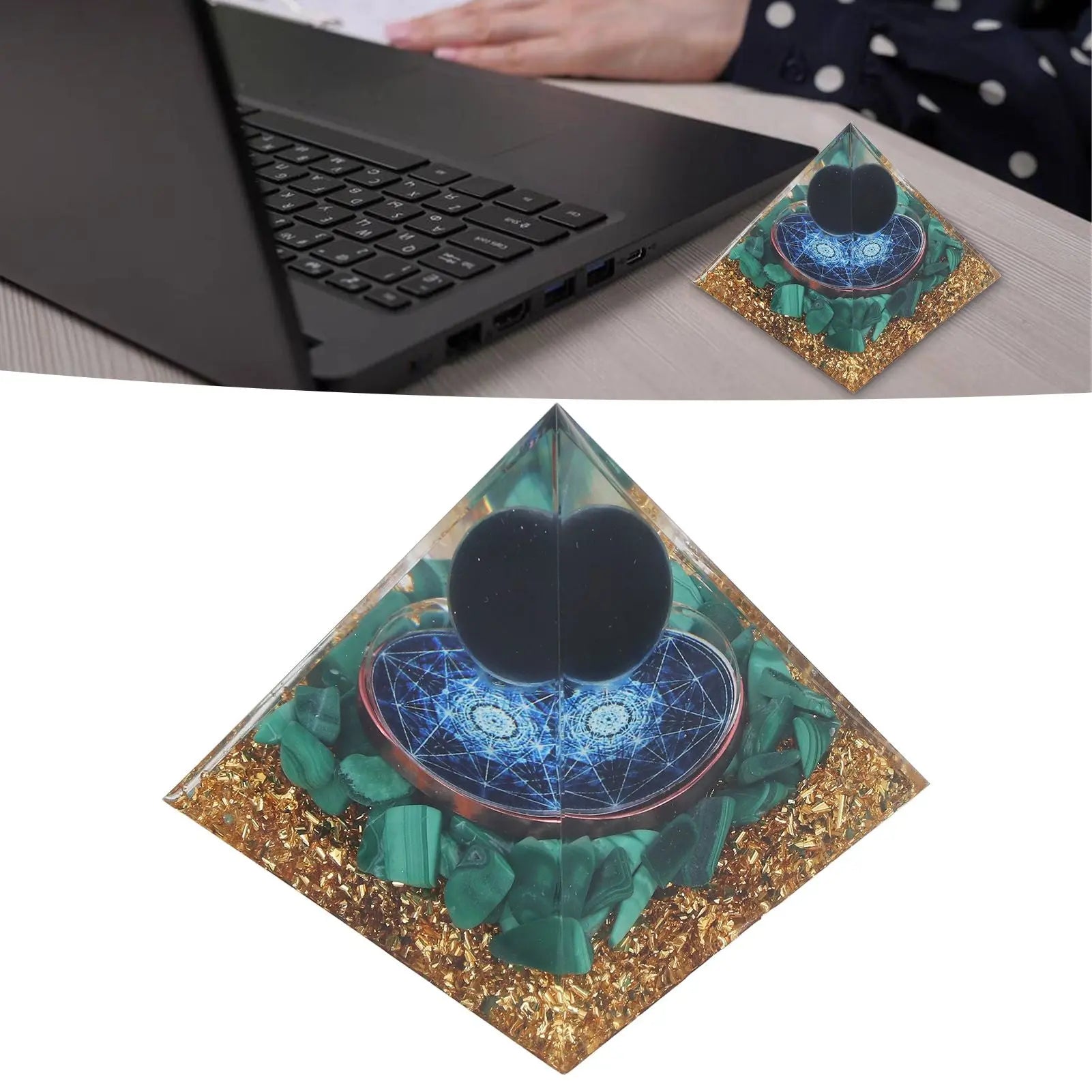 Orgone Pyramid Exquisite Healing Energized Gemstones Pyramids for Home Offices Bedroom Wholesale Hub
