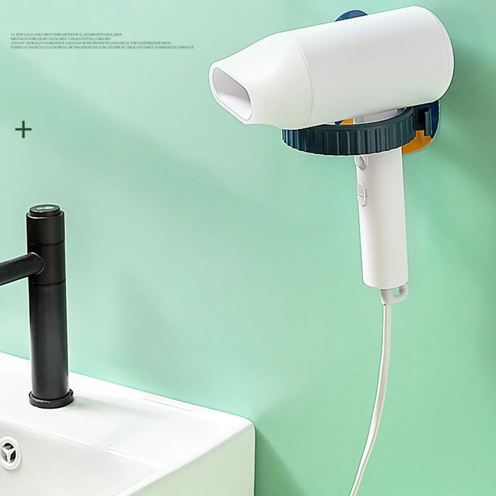 Hair Dryer Storage Holder Wall Mounted Punch Free Cartoon Strong Bearing Hands Free for BathroomBlue Koala Wholesale Hub