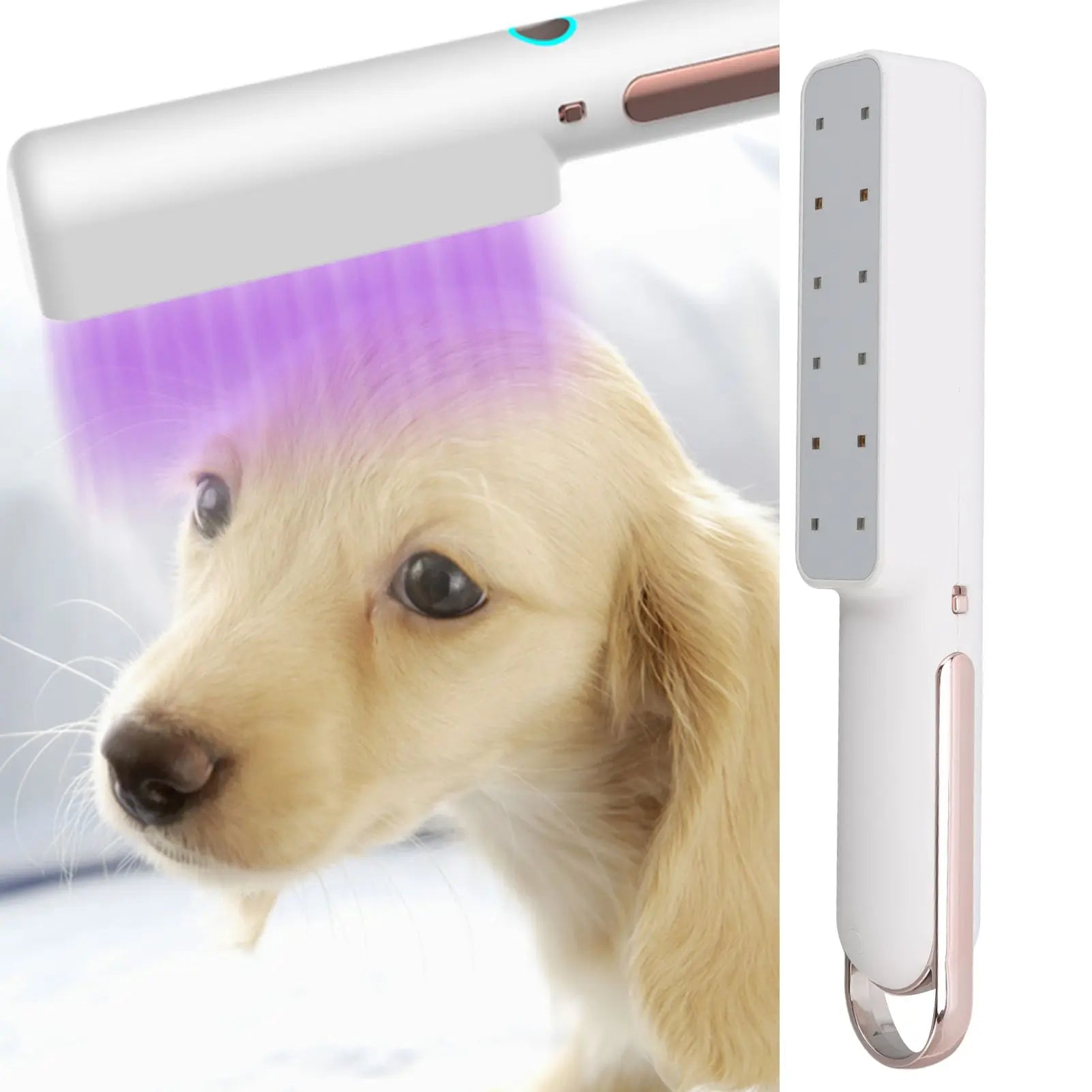 Handheld UVC Light 7W Efficient Rechargeable Handheld Portable White UV Cleaner Light LED Disinfection Lamp Wholesale Hub
