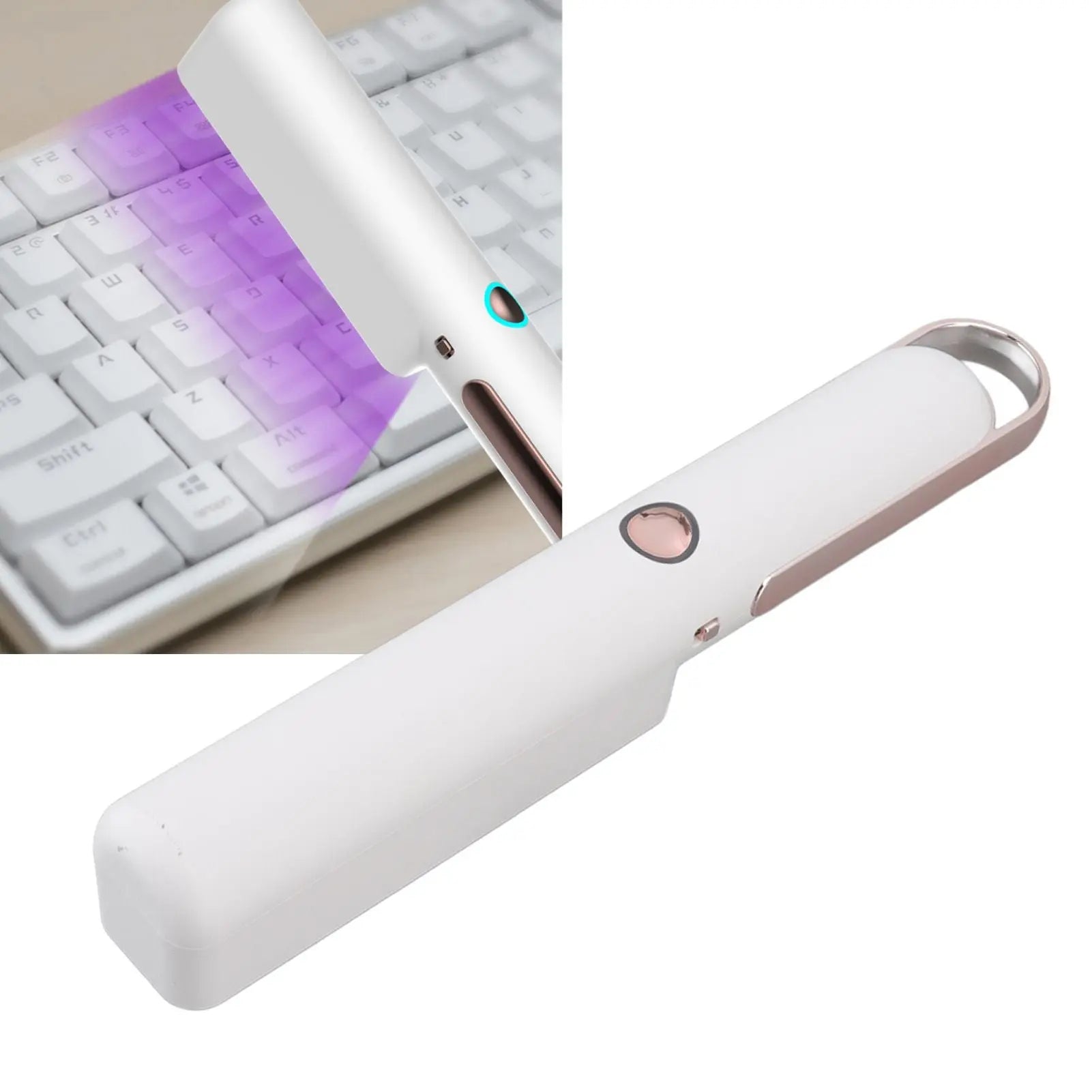 Handheld UVC Light 7W Efficient Rechargeable Handheld Portable White UV Cleaner Light LED Disinfection Lamp Wholesale Hub