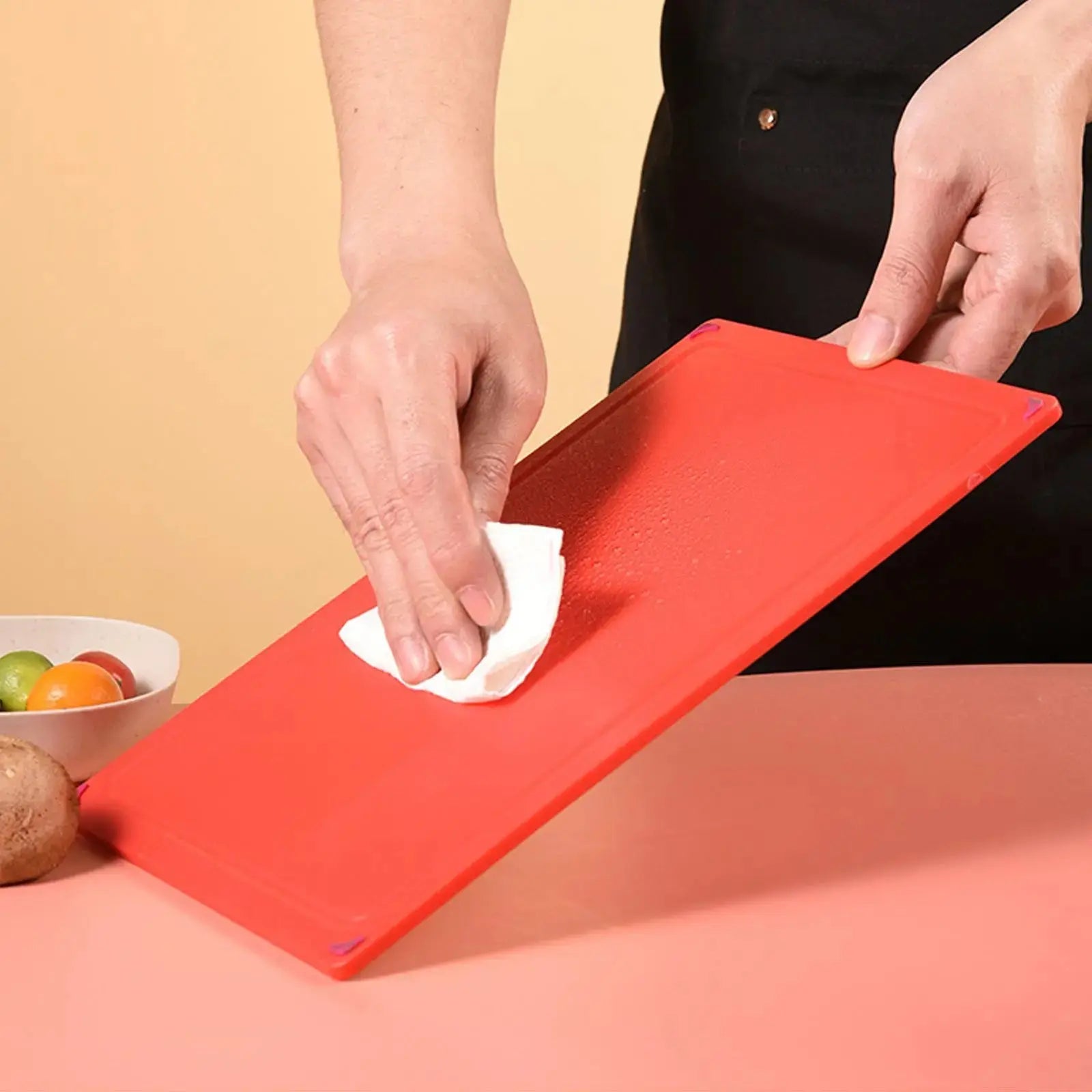 4 Pcs Creative Complementary Food Special Wheat Straw Cutting Board PP Plastic Cutting Board Cutting Board Wholesale Hub