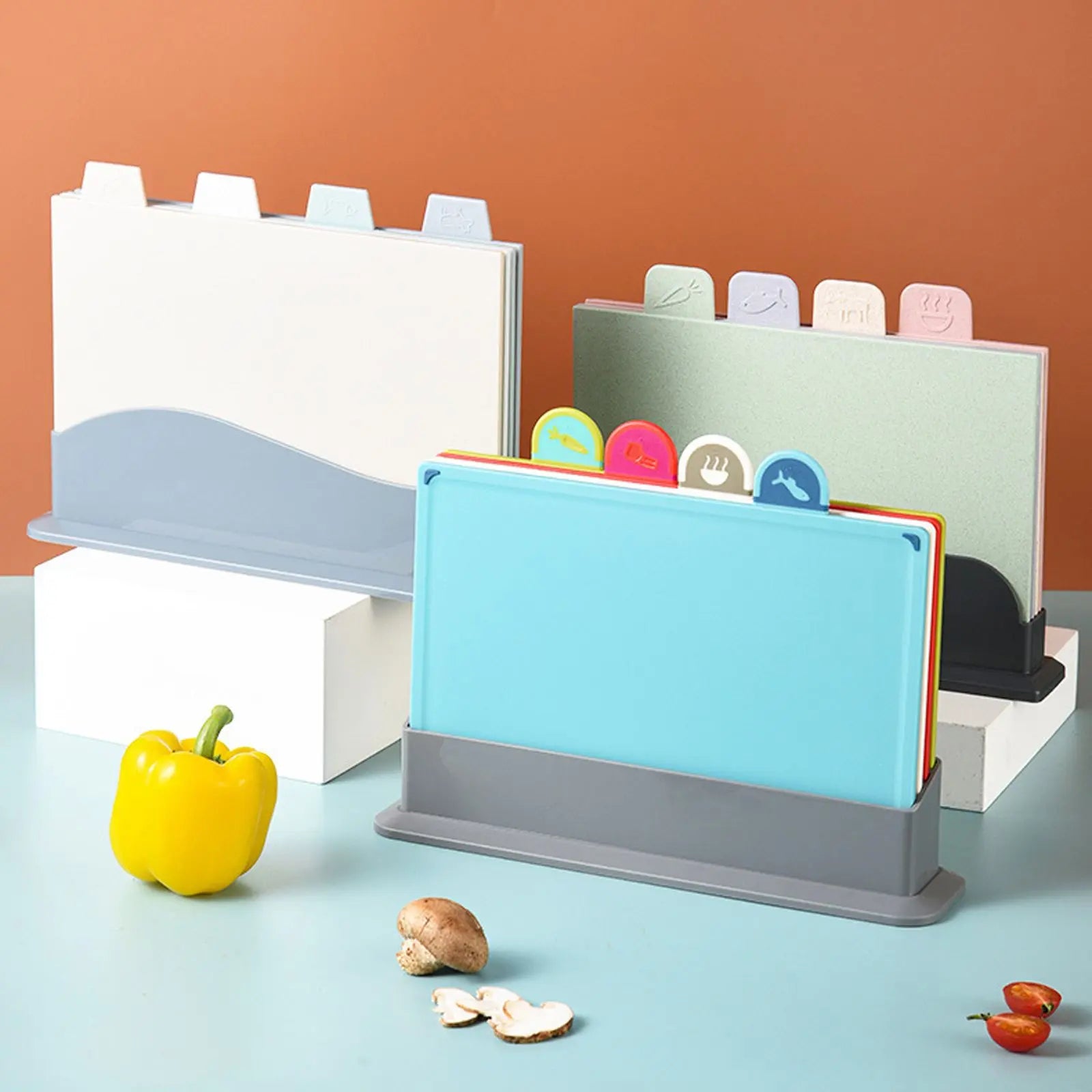 4 Pcs Creative Complementary Food Special Wheat Straw Cutting Board PP Plastic Cutting Board Cutting Board Wholesale Hub