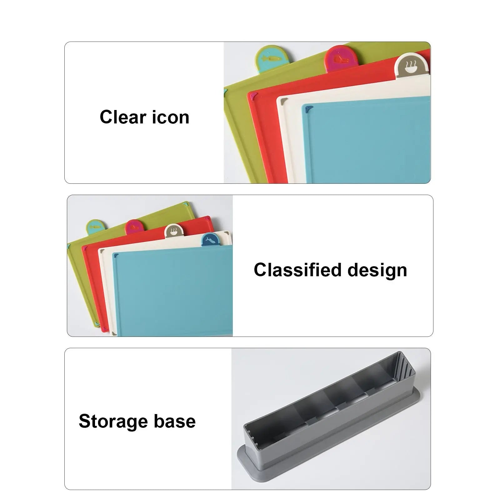4 Pcs Creative Complementary Food Special Wheat Straw Cutting Board PP Plastic Cutting Board Cutting Board Wholesale Hub