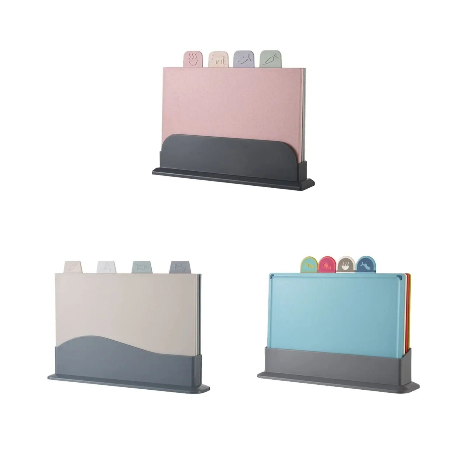 4 Pcs Creative Complementary Food Special Wheat Straw Cutting Board PP Plastic Cutting Board Cutting Board Wholesale Hub