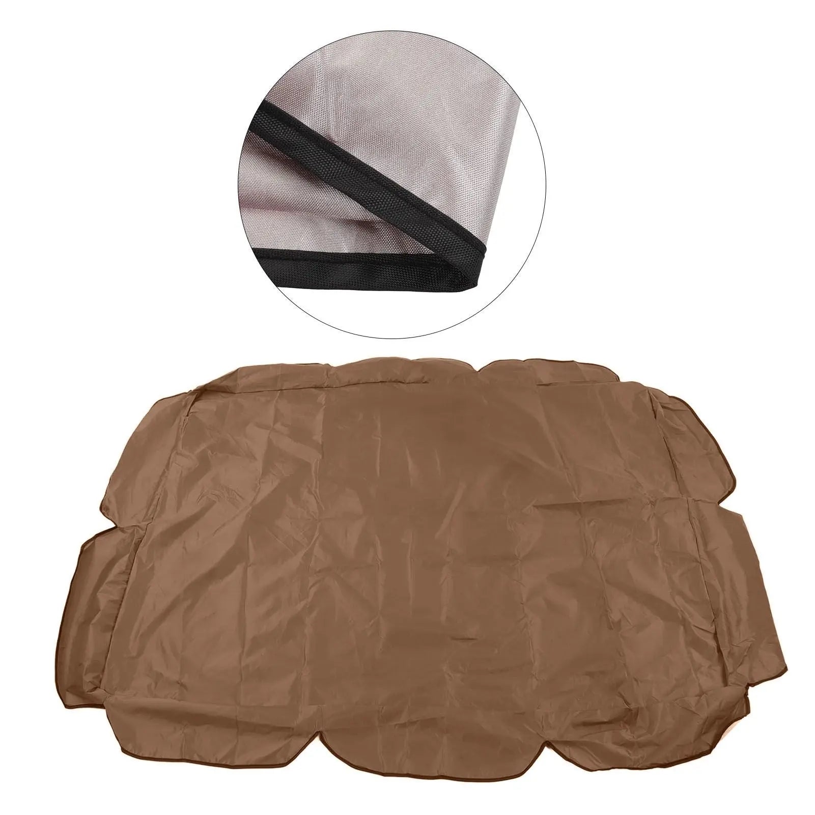 Swing Canopy 210D Silver Coated Oxford Waterproof UV Proof for Outdoor Patio Yard Chair 142x120x18cm Coffee Wholesale Hub