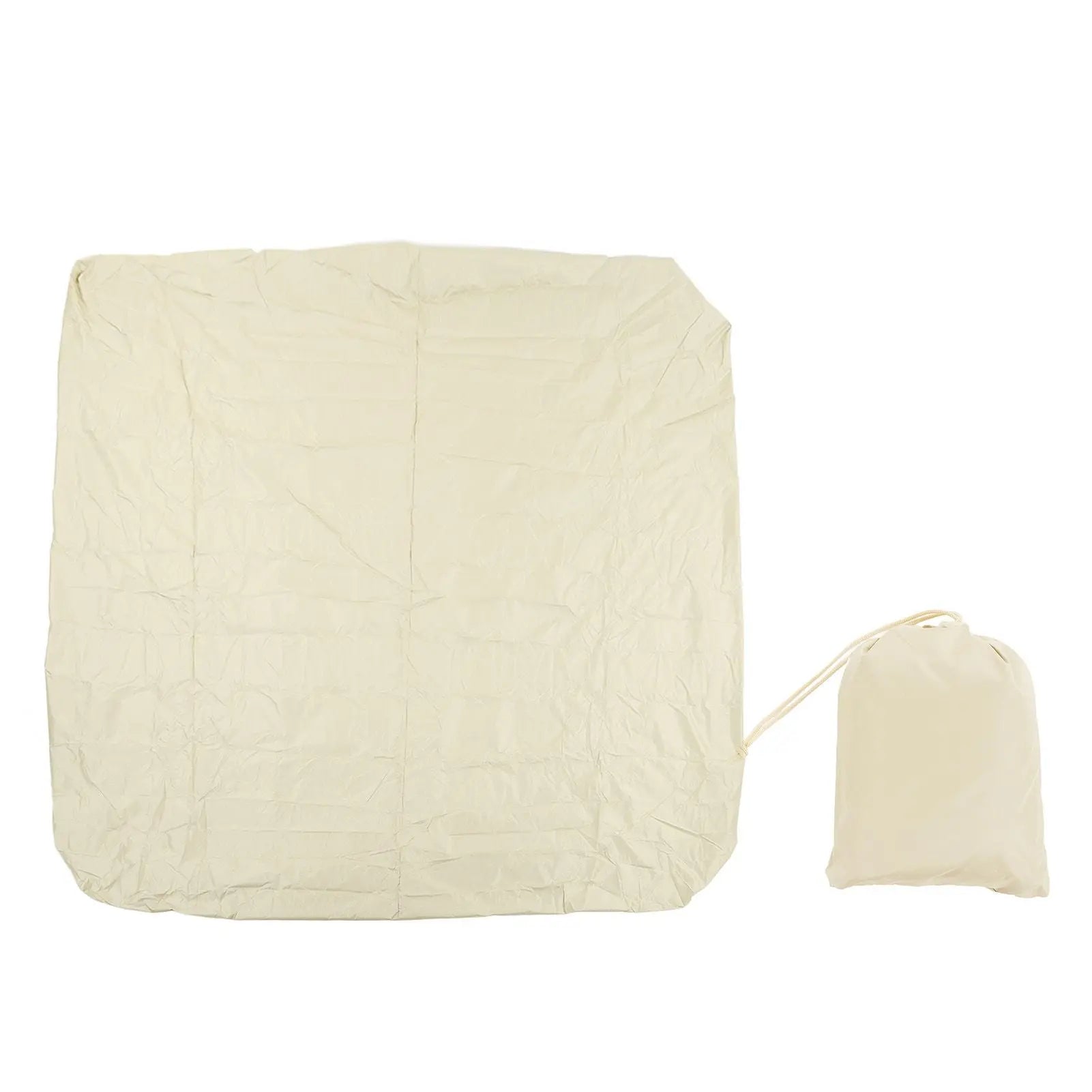 Outdoor Bathtub Dust Cover 190 Silver Coated Polyester Taffeta Waterproof Hot Spring Cover Quadrate Spa Bath Rainproof Cover 210x210x30cm Beige Wholesale Hub