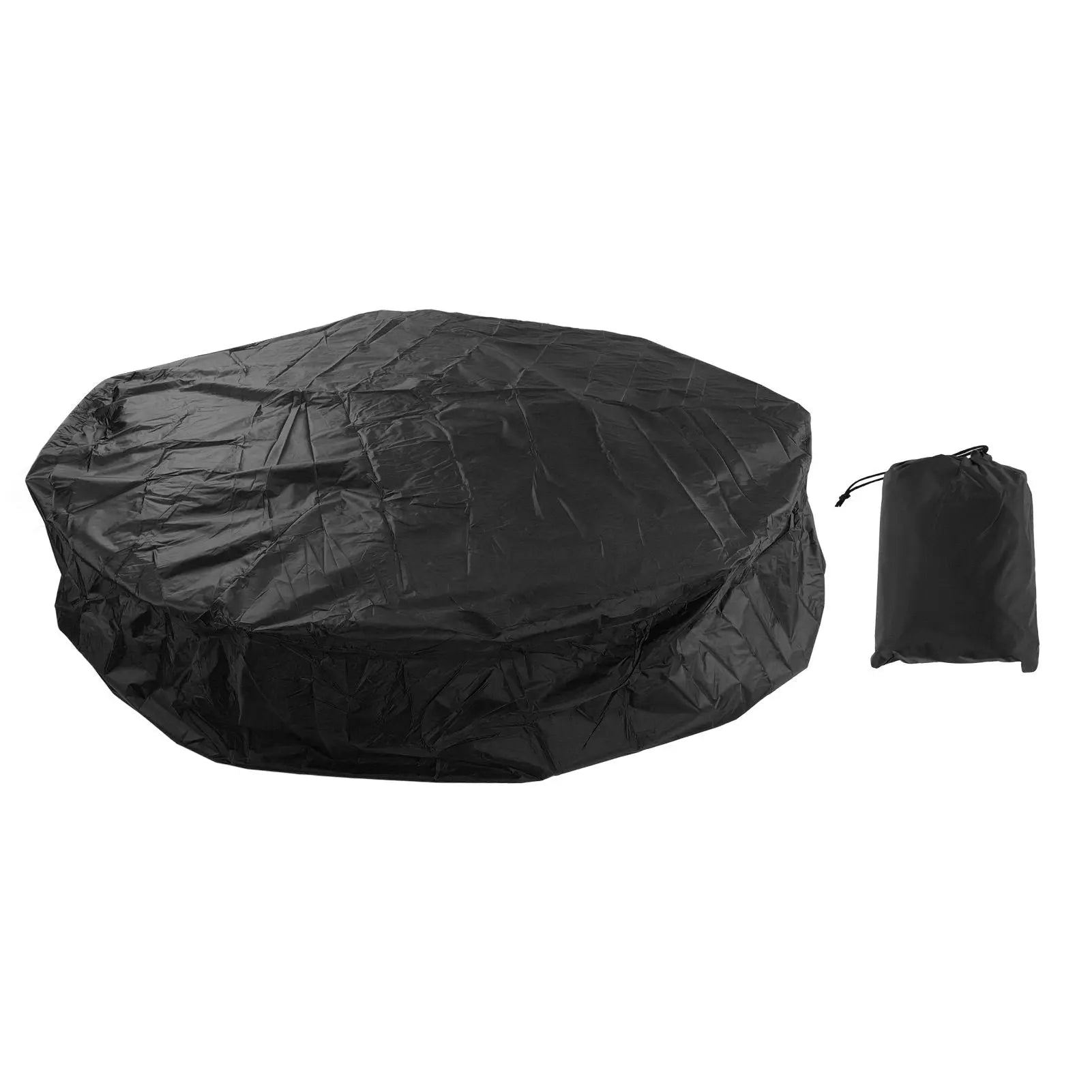 Outdoor Furniture Dust Covers Round Bathtub Cover 190 Silver Polyester Taffeta Hot Tub Waterproof Cover 210x30cm Black Wholesale Hub