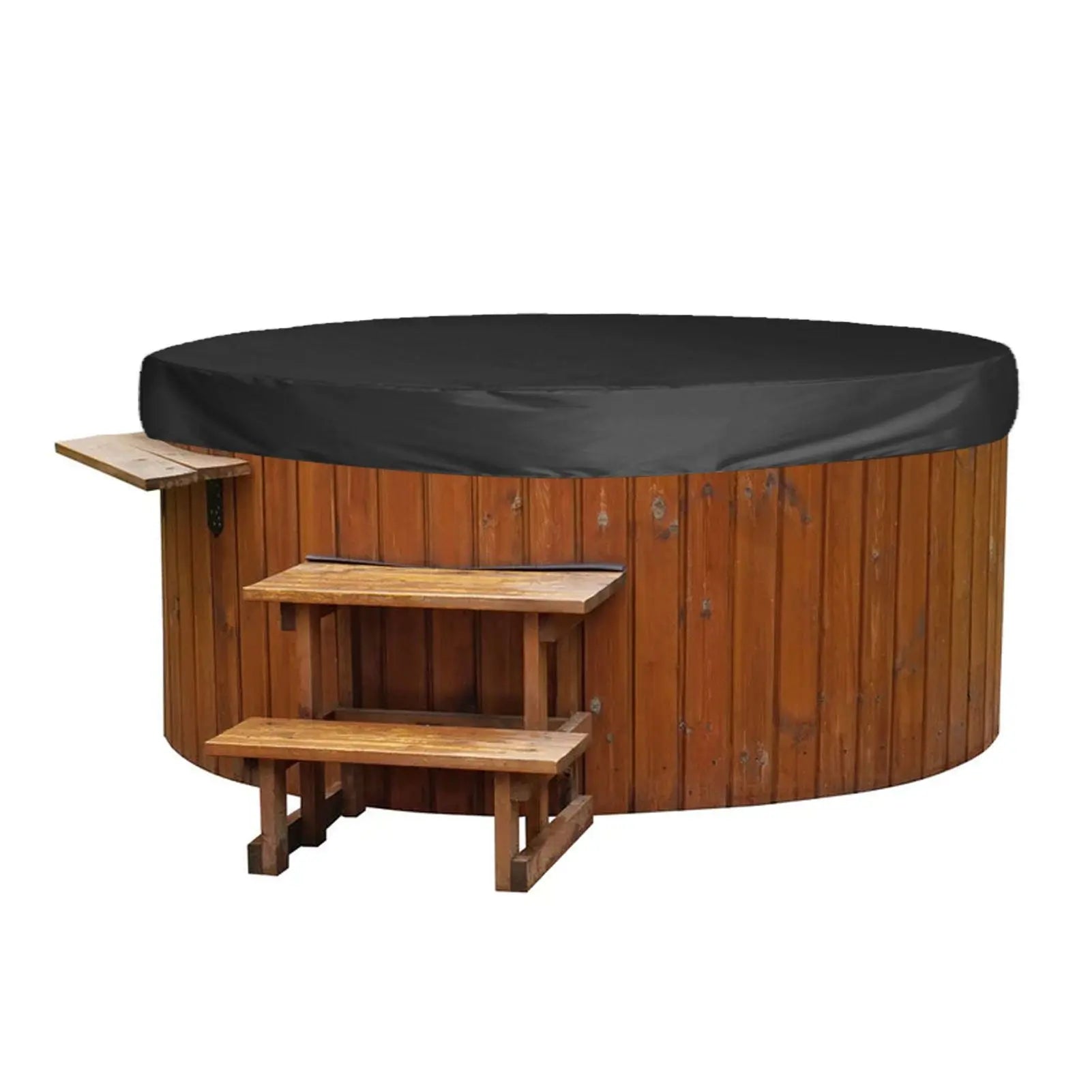 Outdoor Furniture Dust Covers Round Bathtub Cover 190 Silver Polyester Taffeta Hot Tub Waterproof Cover 210x30cm Black Wholesale Hub