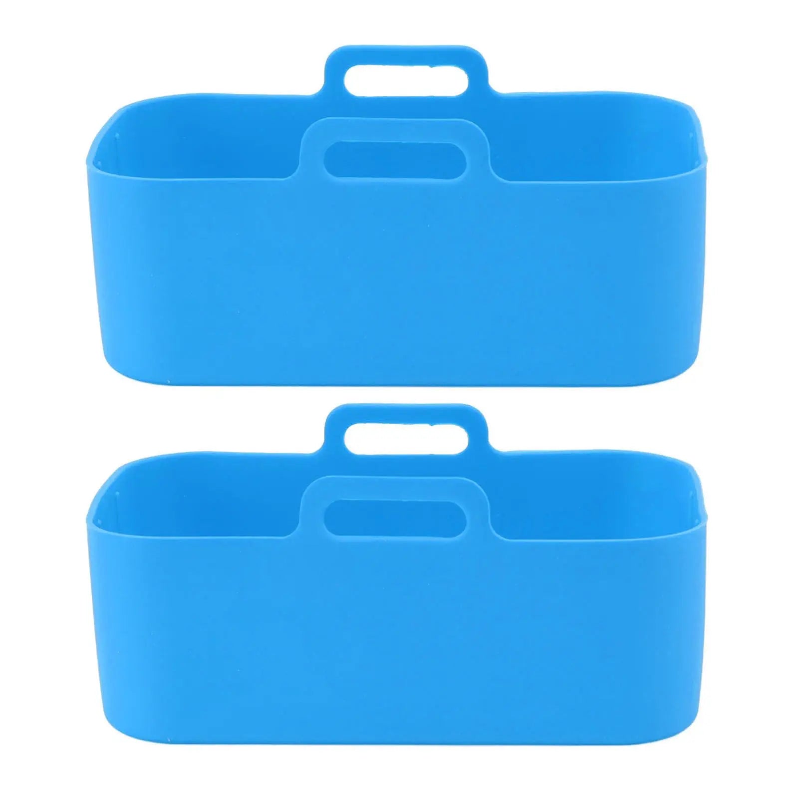 2pcs Fryer Silicone Basket Nonstick High Temperature Resistanc Fryer Liner with Brush for Ninja DZ201 Foodi 8QT Blue Wholesale Hub