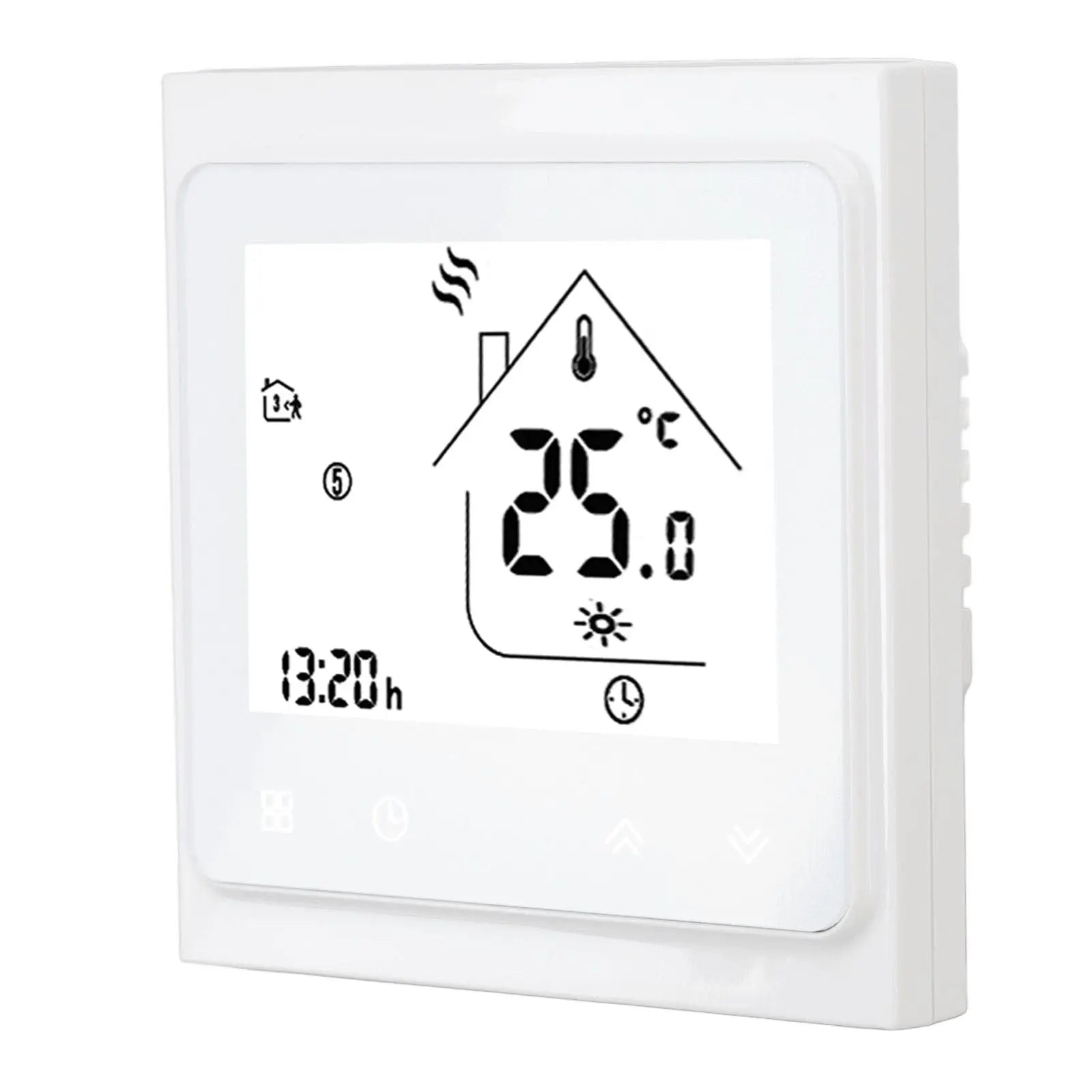 BHT 002GC Boiler Heating Programmable Thermostat Digital Touch Screen Thermostat with Large LCD Display Passive Output Temperature Controller 95‑240V Wholesale Hub