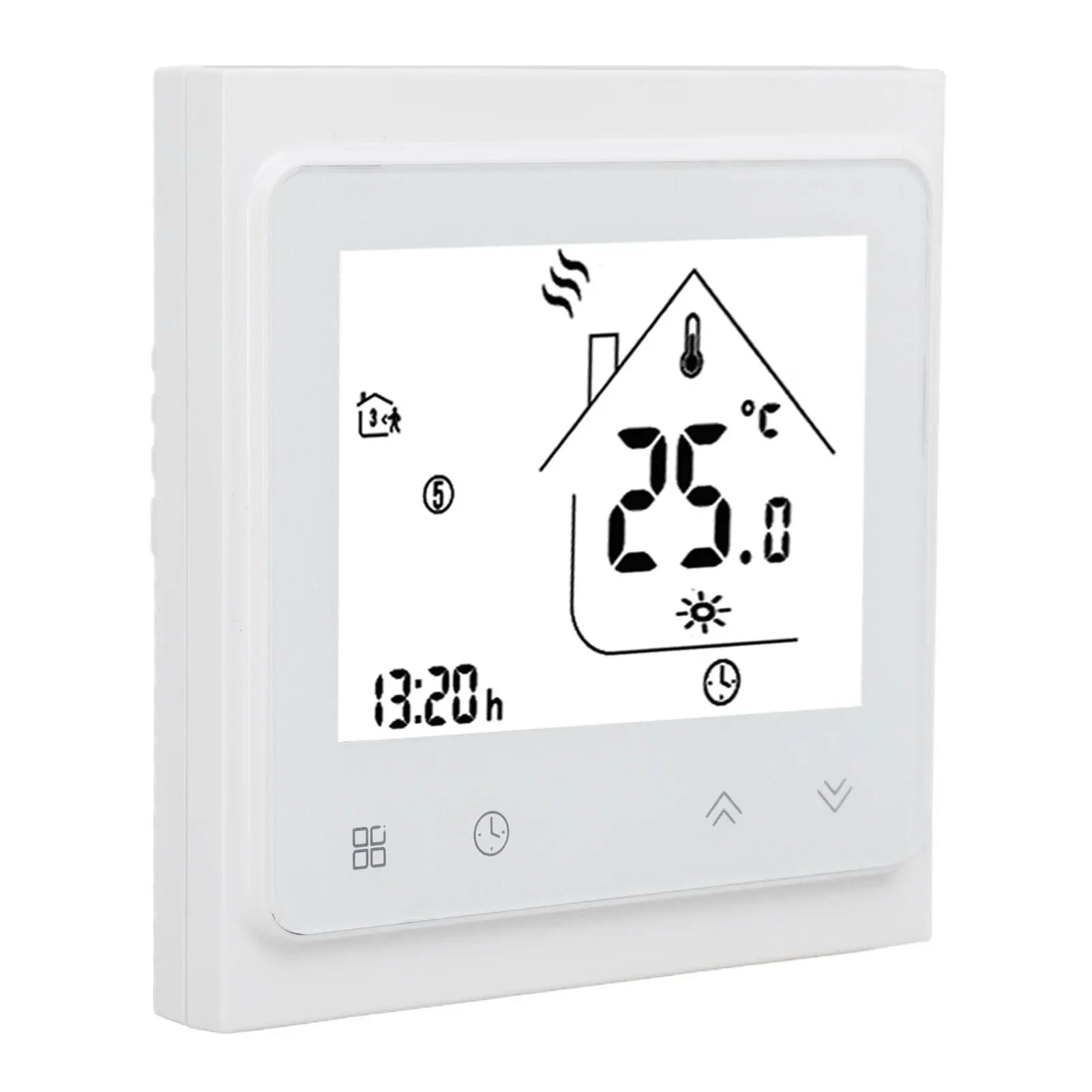 BHT 002GC Boiler Heating Programmable Thermostat Digital Touch Screen Thermostat with Large LCD Display Passive Output Temperature Controller 95‑240V Wholesale Hub