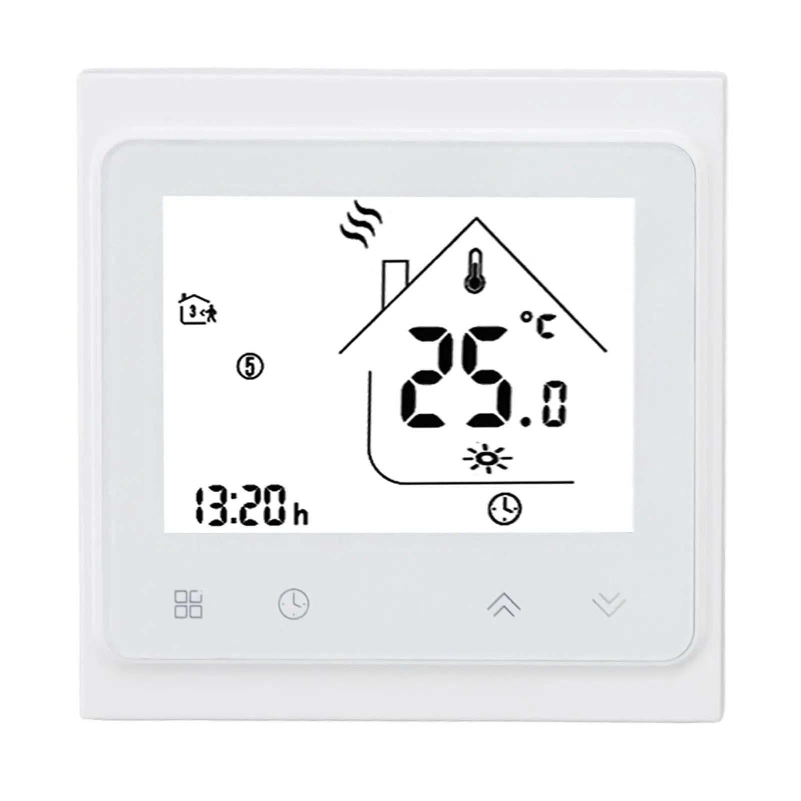 BHT 002GC Boiler Heating Programmable Thermostat Digital Touch Screen Thermostat with Large LCD Display Passive Output Temperature Controller 95‑240V Wholesale Hub