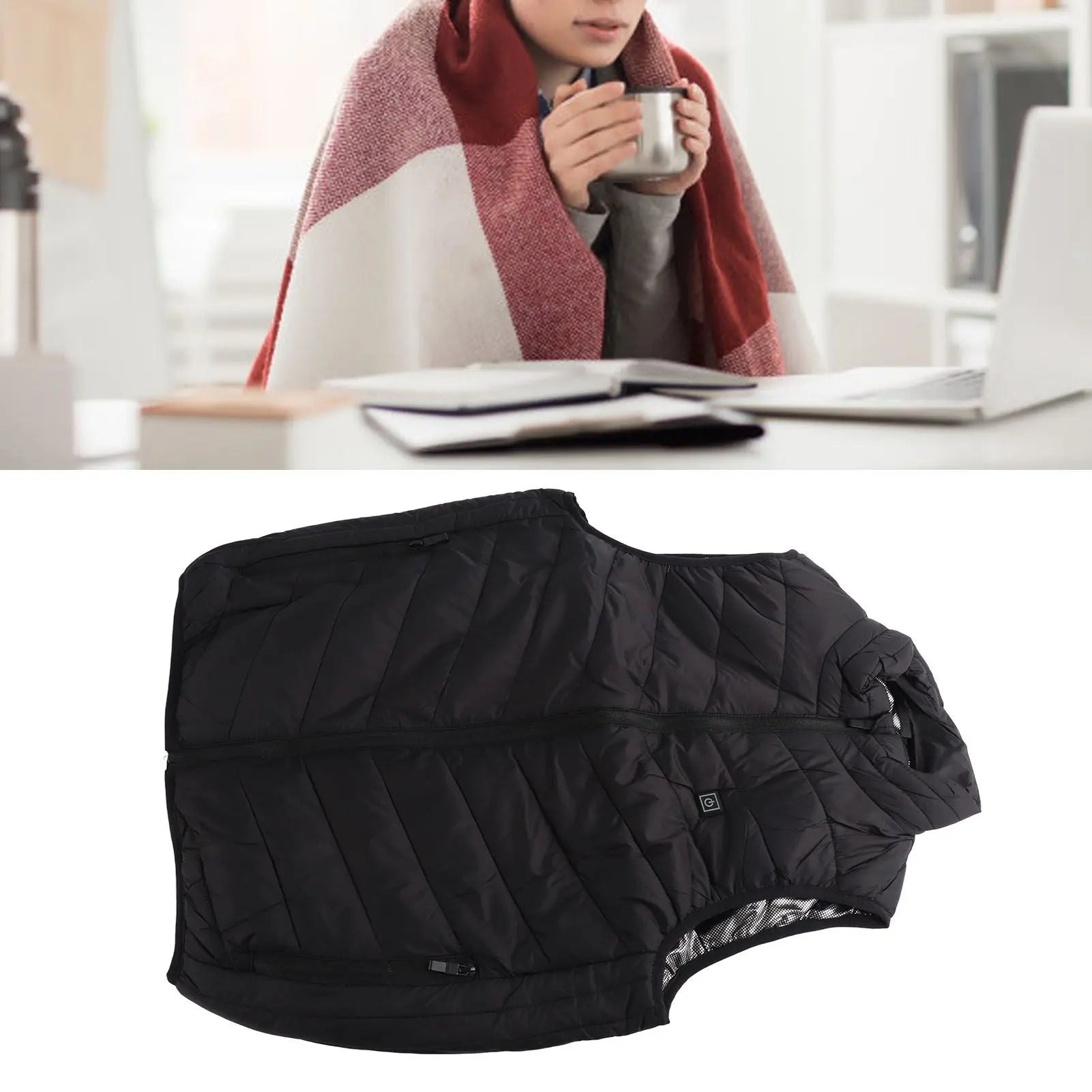 Heated Jacket Unisex 3 Gears Four Zones Heating Polyester Fiber Electric Thermal Vest for Outdoor Winter XL Wholesale Hub