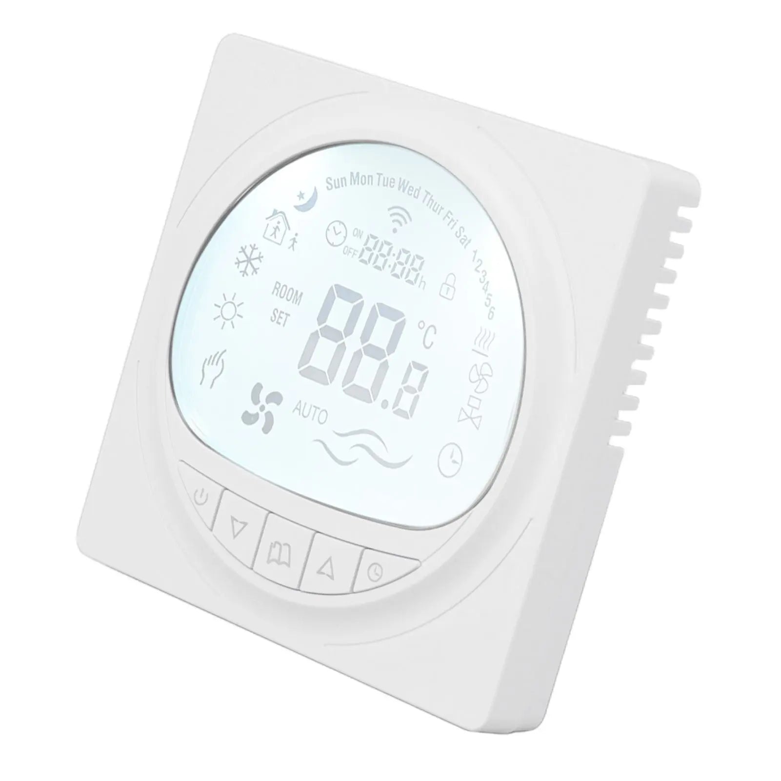 Floor Heating Thermostat Programmable Large LCD Display Plumbing Temperature Controller with 485 Communication 220V Wholesale Hub