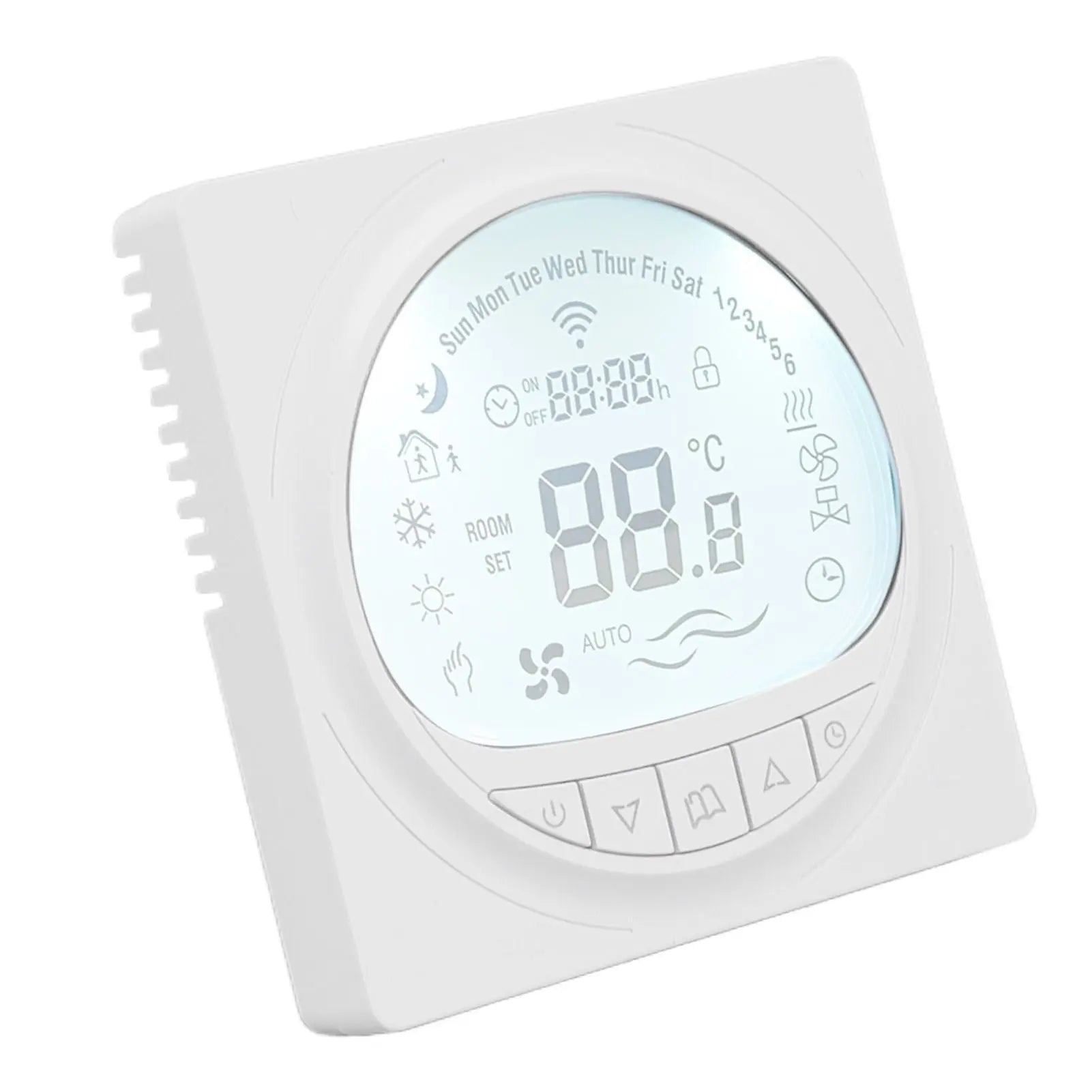 Floor Heating Thermostat Programmable Large LCD Display Plumbing Temperature Controller with 485 Communication 220V Wholesale Hub
