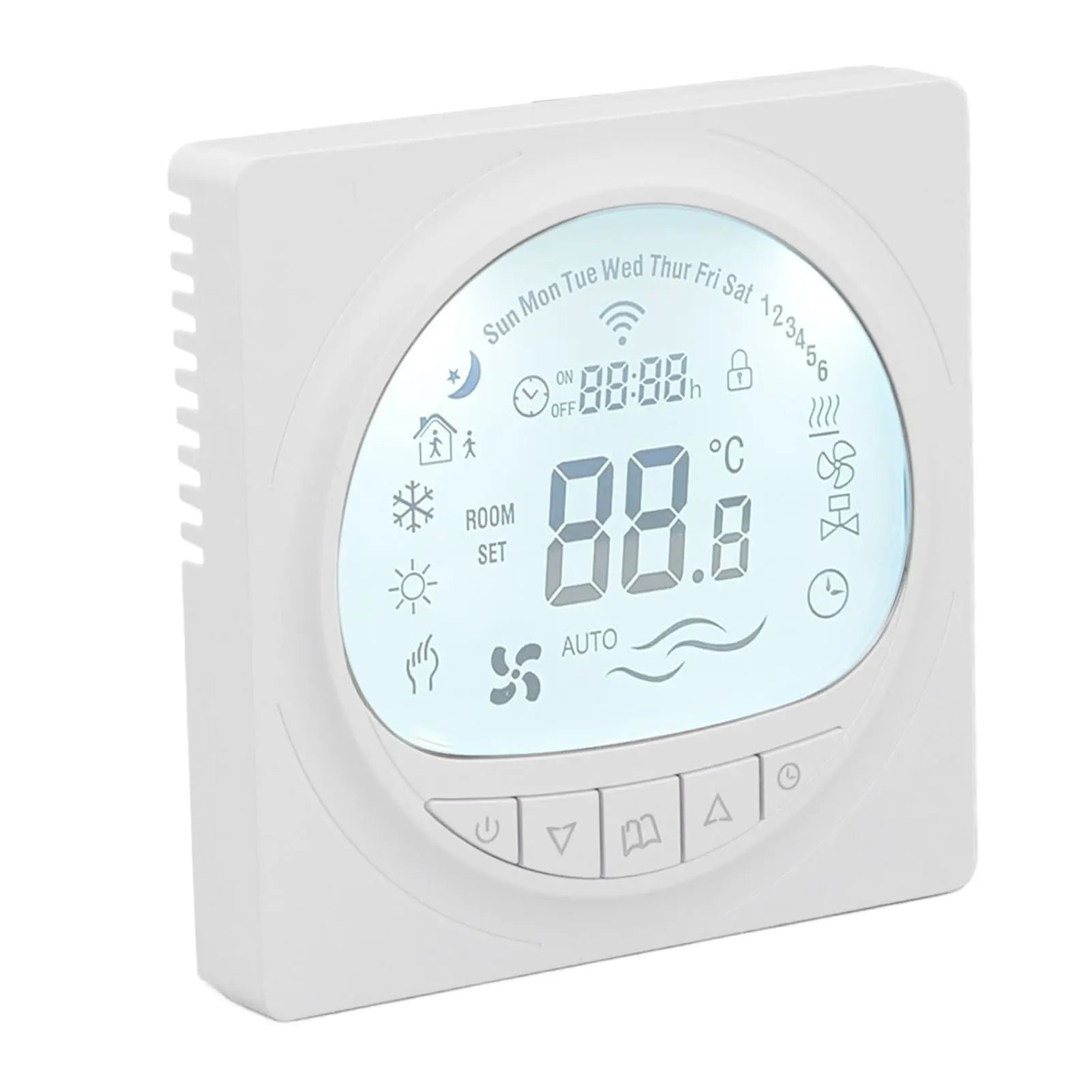 Floor Heating Thermostat Programmable Large LCD Display Plumbing Temperature Controller with 485 Communication 220V Wholesale Hub