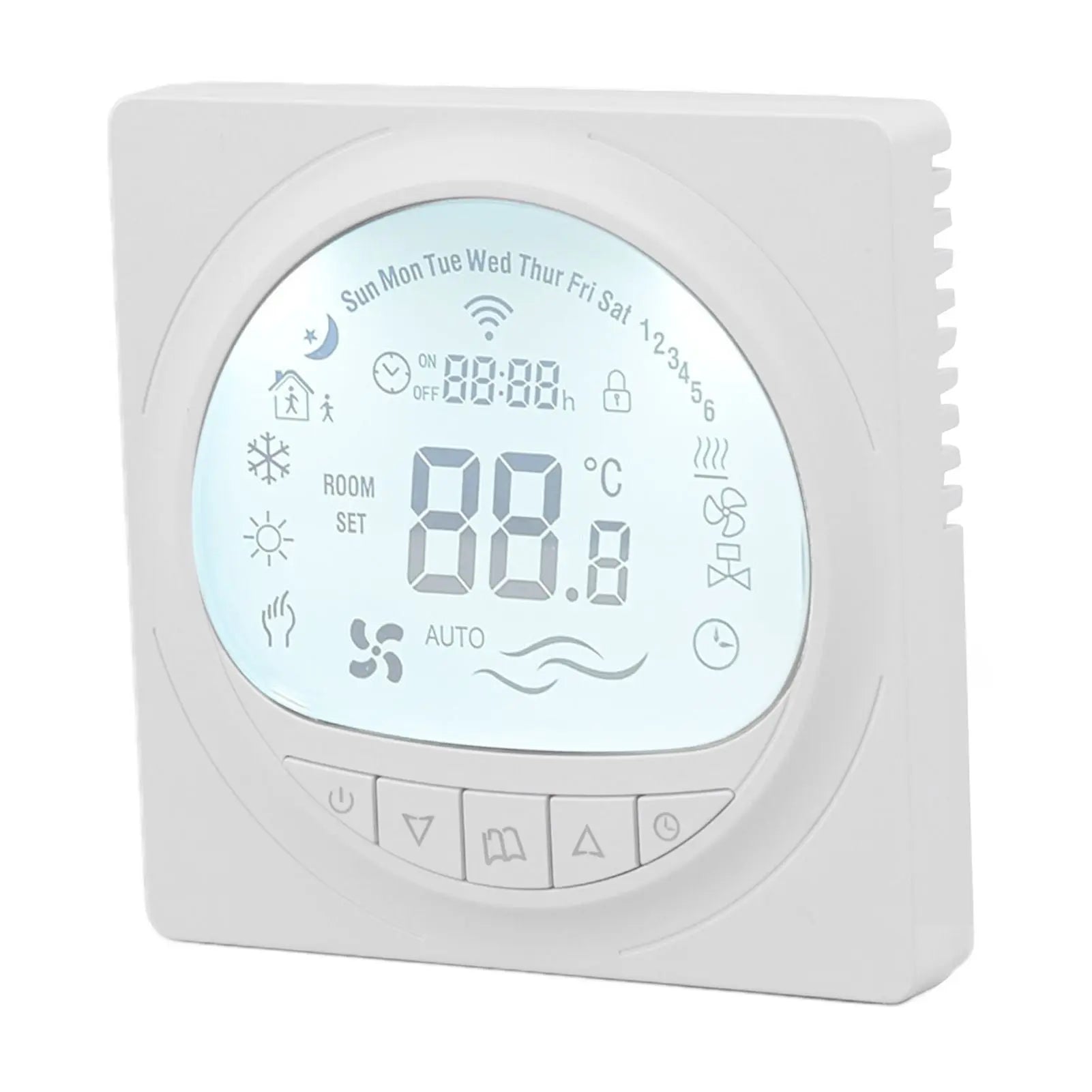 Floor Heating Thermostat Programmable Large LCD Display Plumbing Temperature Controller with 485 Communication 220V Wholesale Hub