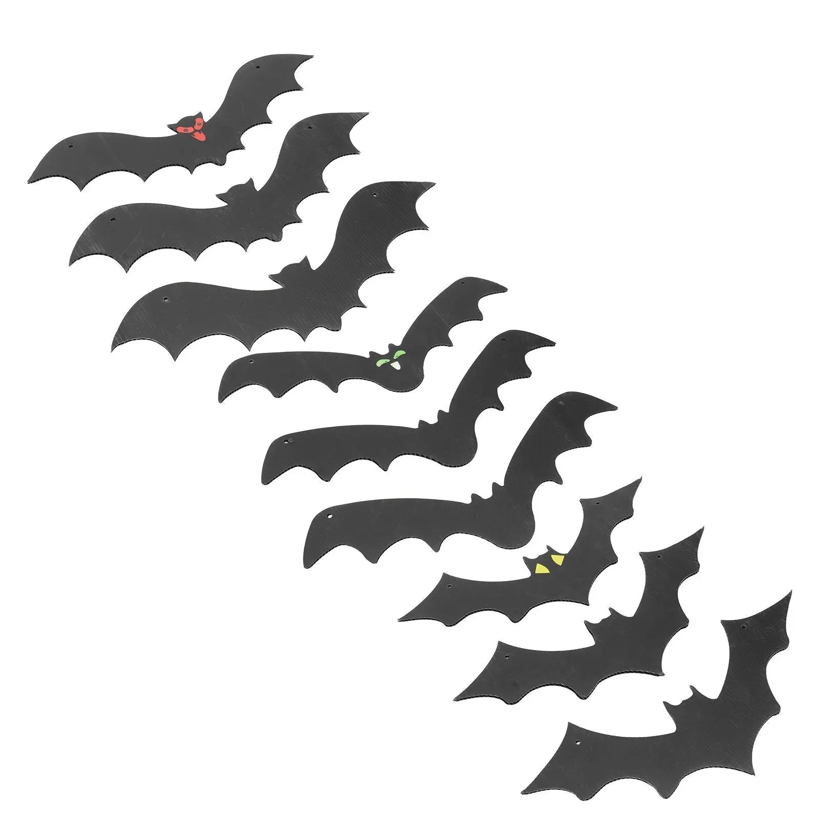 9 PCS Hanging Bats Decoration Courtyard Halloween Party Festival Flying Bats Hanging Ornaments Wholesale Hub