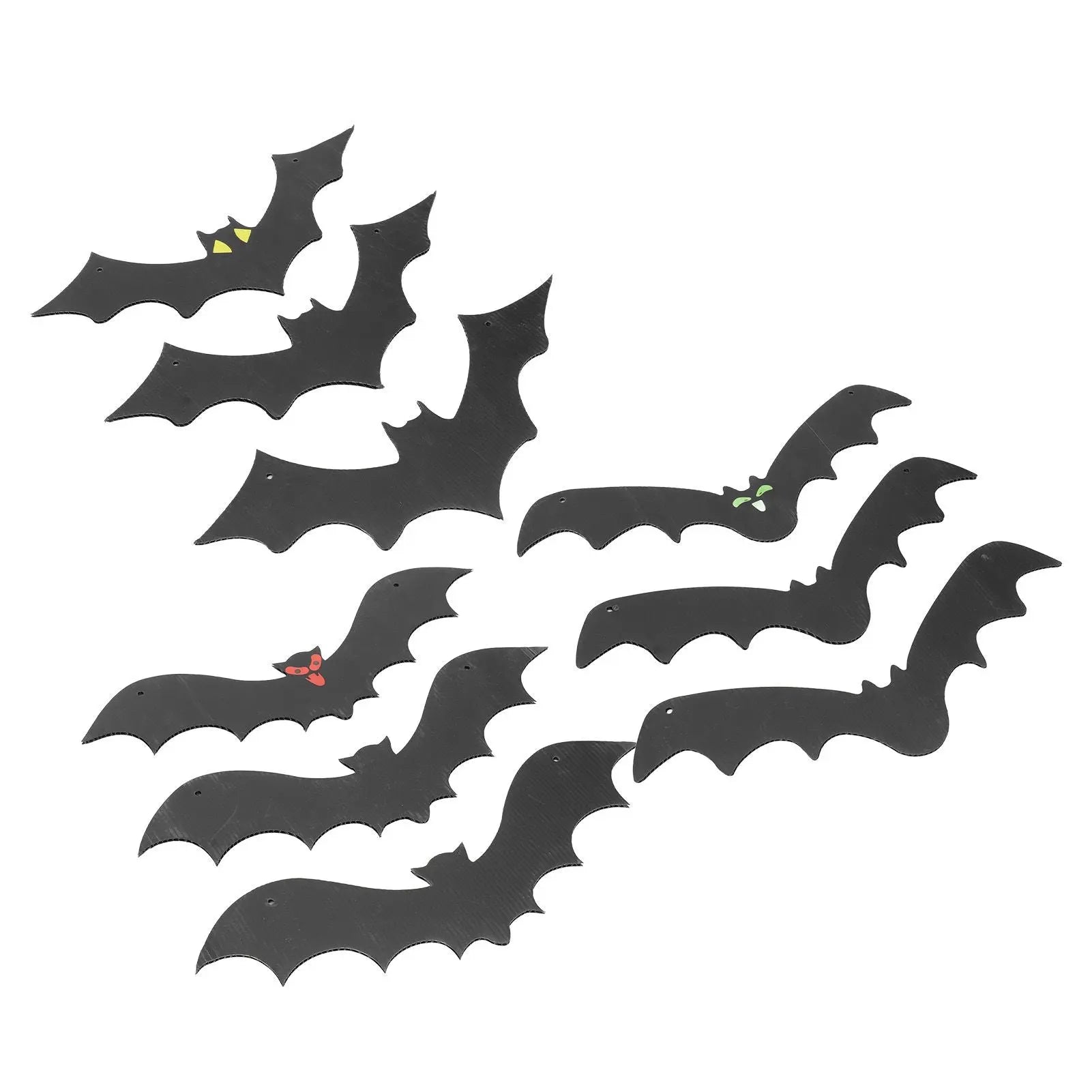 9 PCS Hanging Bats Decoration Courtyard Halloween Party Festival Flying Bats Hanging Ornaments Wholesale Hub