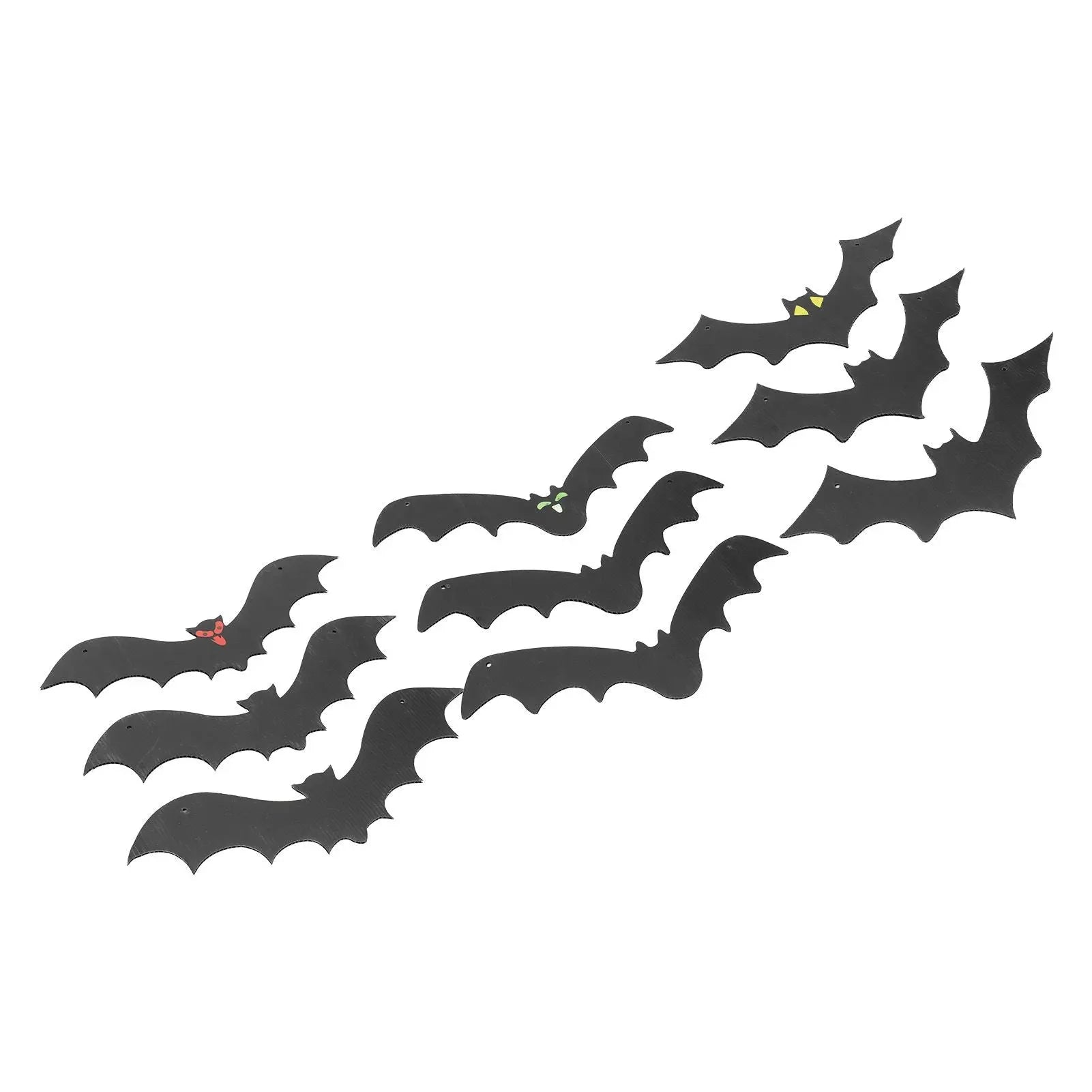 9 PCS Hanging Bats Decoration Courtyard Halloween Party Festival Flying Bats Hanging Ornaments Wholesale Hub