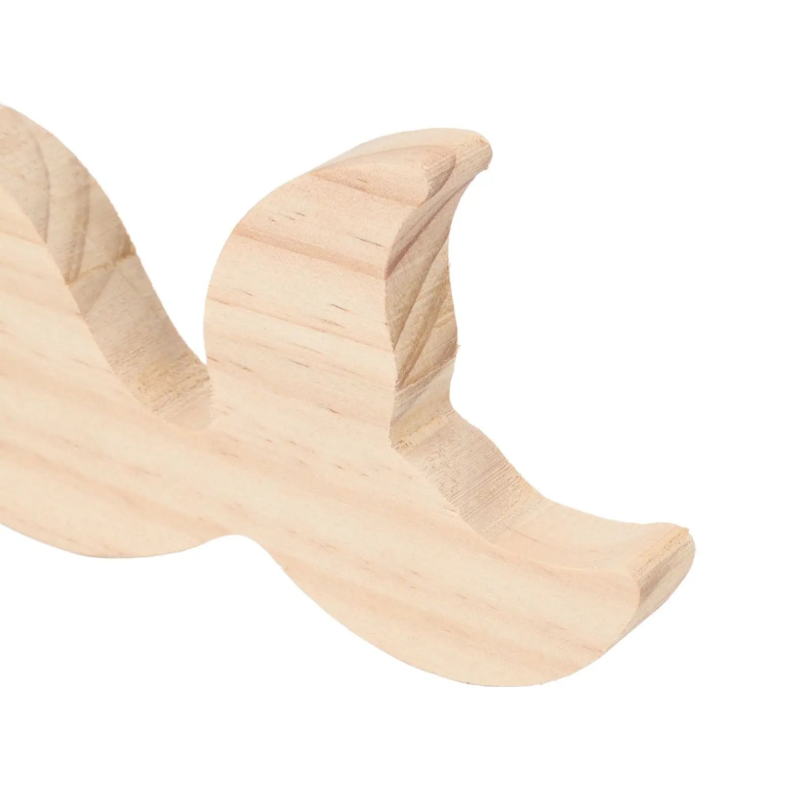3 Pcs Fish Wood DIY Crafts Whale Tail Ornaments Whale Crafts for Childrens Playthings Toys Wholesale Hub