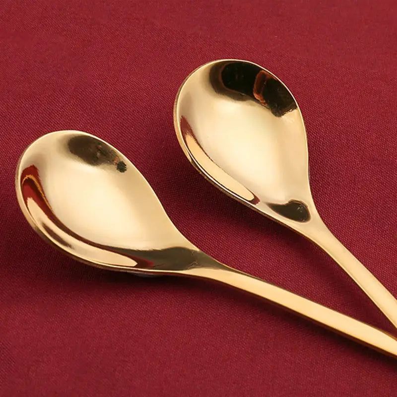4PCS Christmas Spoon Fork Set Stainless Steel Santa Christmas Tree Shaped Decor Tableware for Home Dinner with Green Box Wholesale Hub