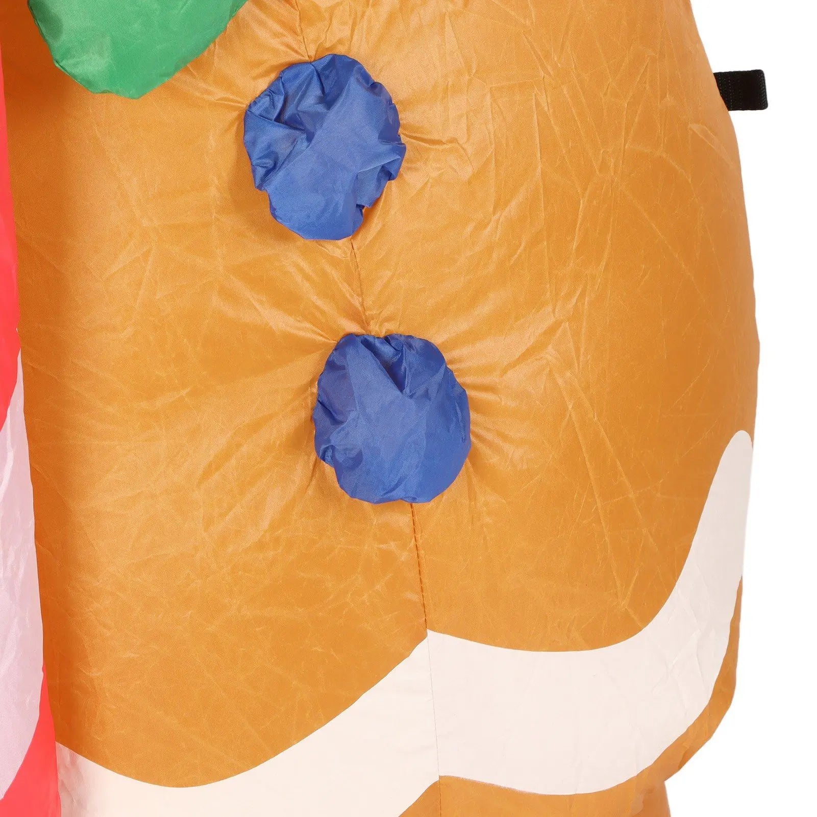 1.5m Height Christmas Inflatables Gingerbread Man with Candy Canes Blow Up Yard Decoration Snowman with LED Lights AU Plug 100‑240V Wholesale Hub