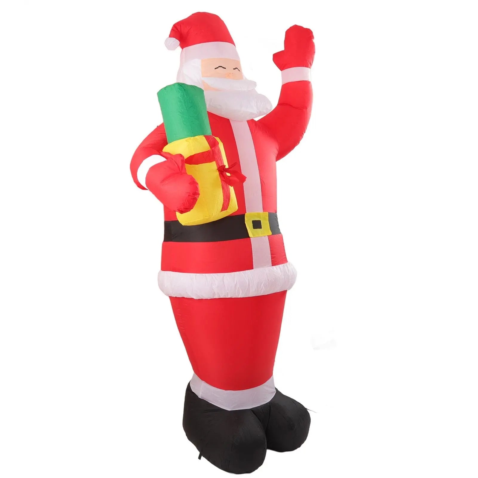 Inflatable Christmas Old Man Model with Gift Bag in Hand LED Growing Inflatable Christmas Man for Outdoor Garden Yard AU 100‑240V Wholesale Hub