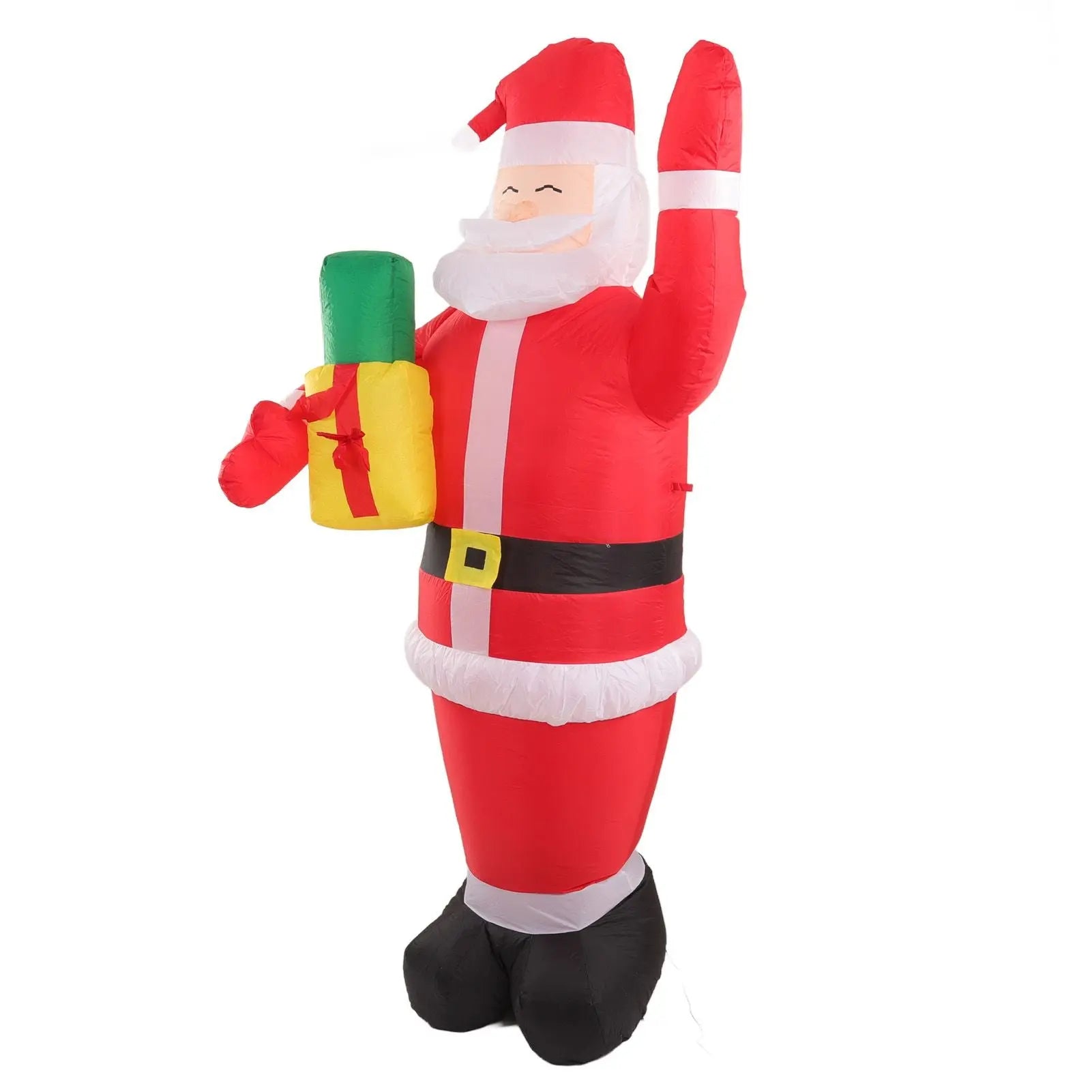 Inflatable Christmas Old Man Model with Gift Bag in Hand LED Growing Inflatable Christmas Man for Outdoor Garden Yard AU 100‑240V Wholesale Hub