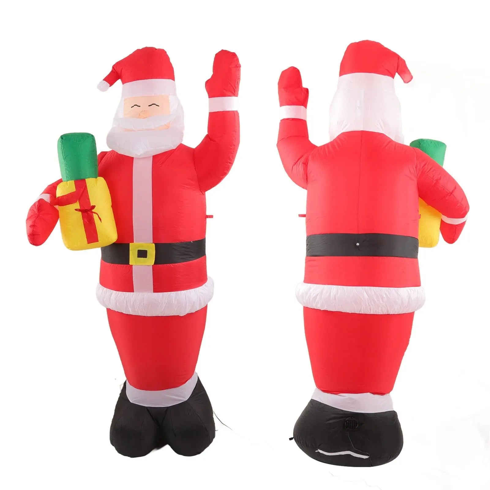 Inflatable Christmas Old Man Model with Gift Bag in Hand LED Growing Inflatable Christmas Man for Outdoor Garden Yard AU 100‑240V Wholesale Hub