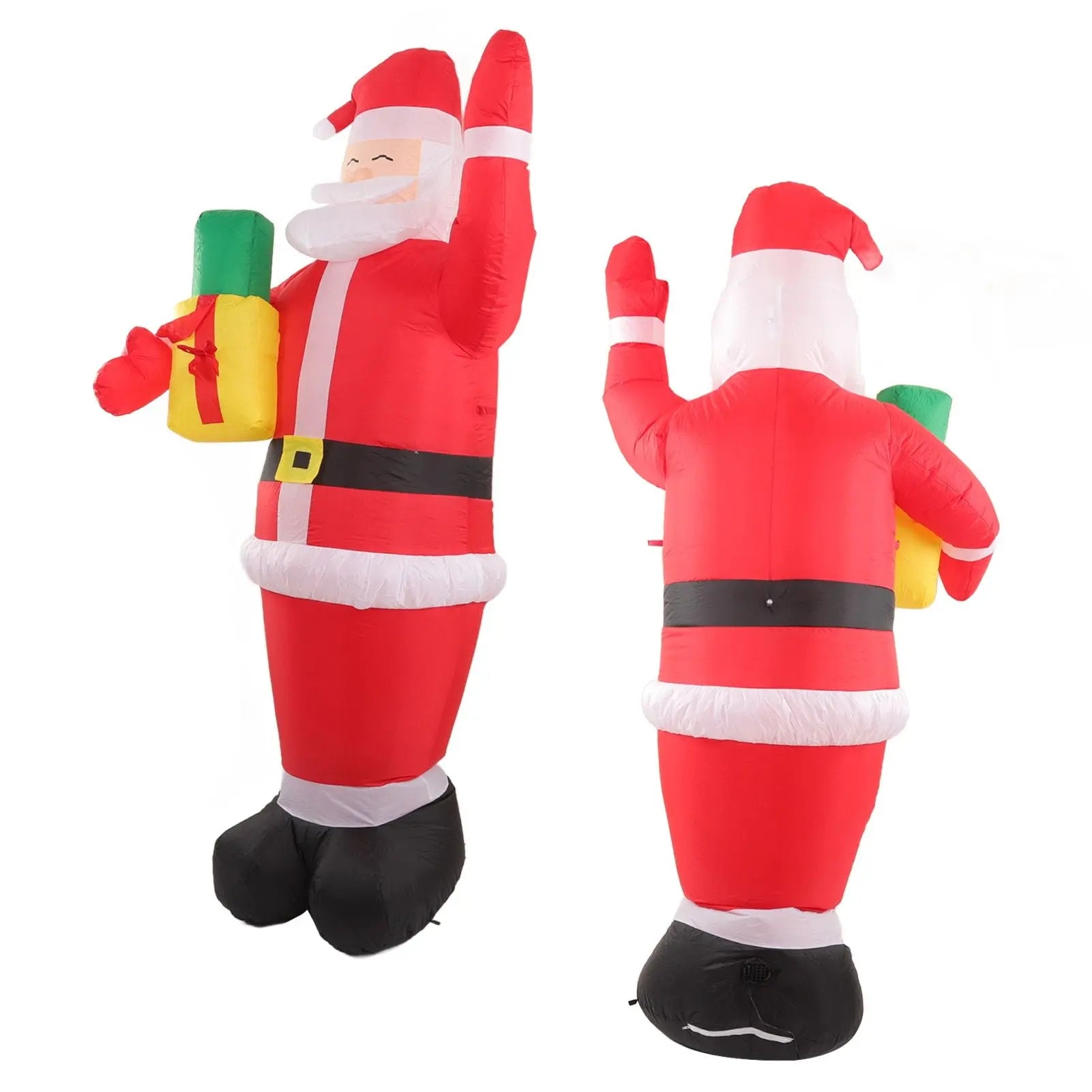 Inflatable Christmas Old Man Model with Gift Bag in Hand LED Growing Inflatable Christmas Man for Outdoor Garden Yard AU 100‑240V Wholesale Hub