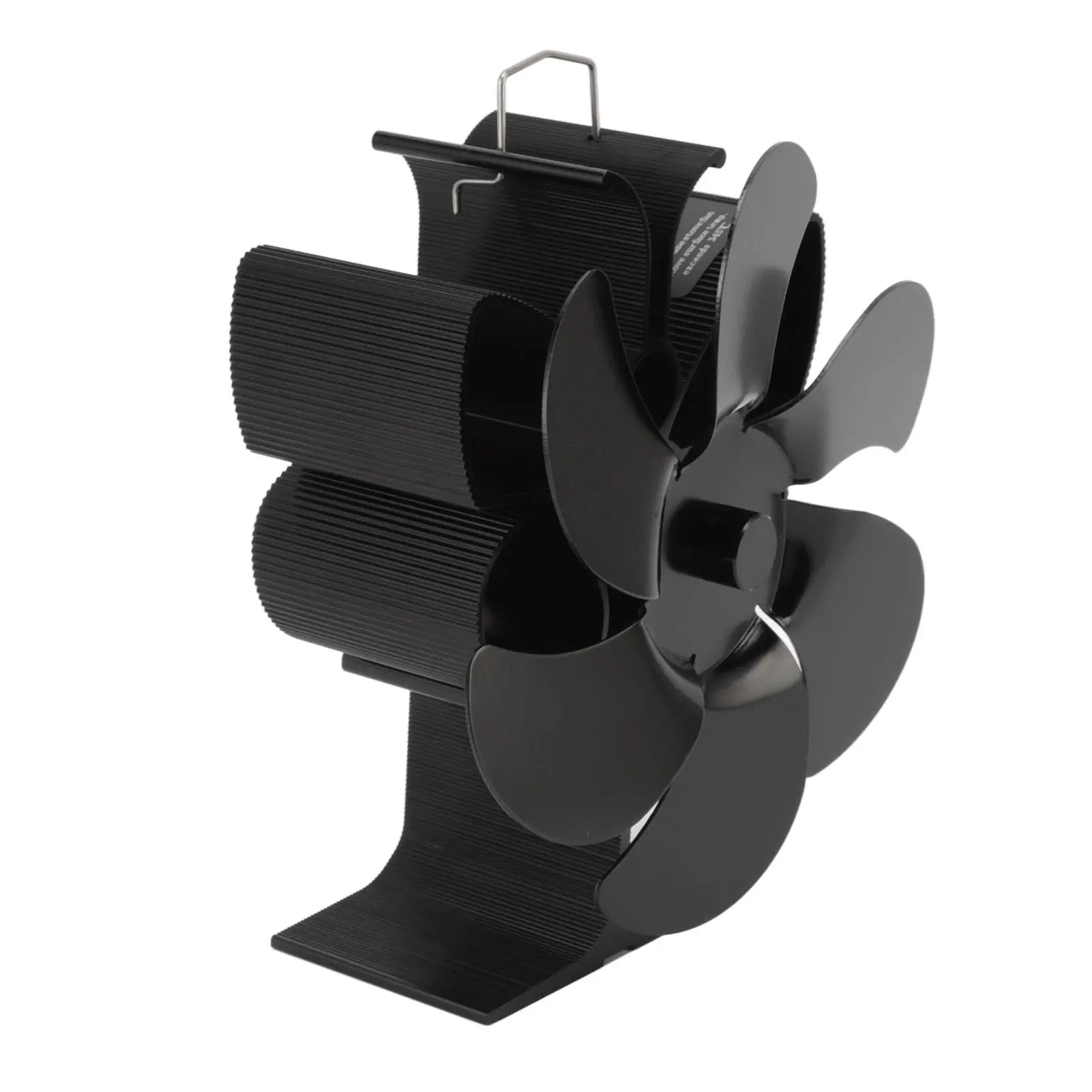 Stove Fan 6 Blades Greater Air Volume Low Noise Operation Wear Resistance Fireplace Fan Black L Wholesale Hub