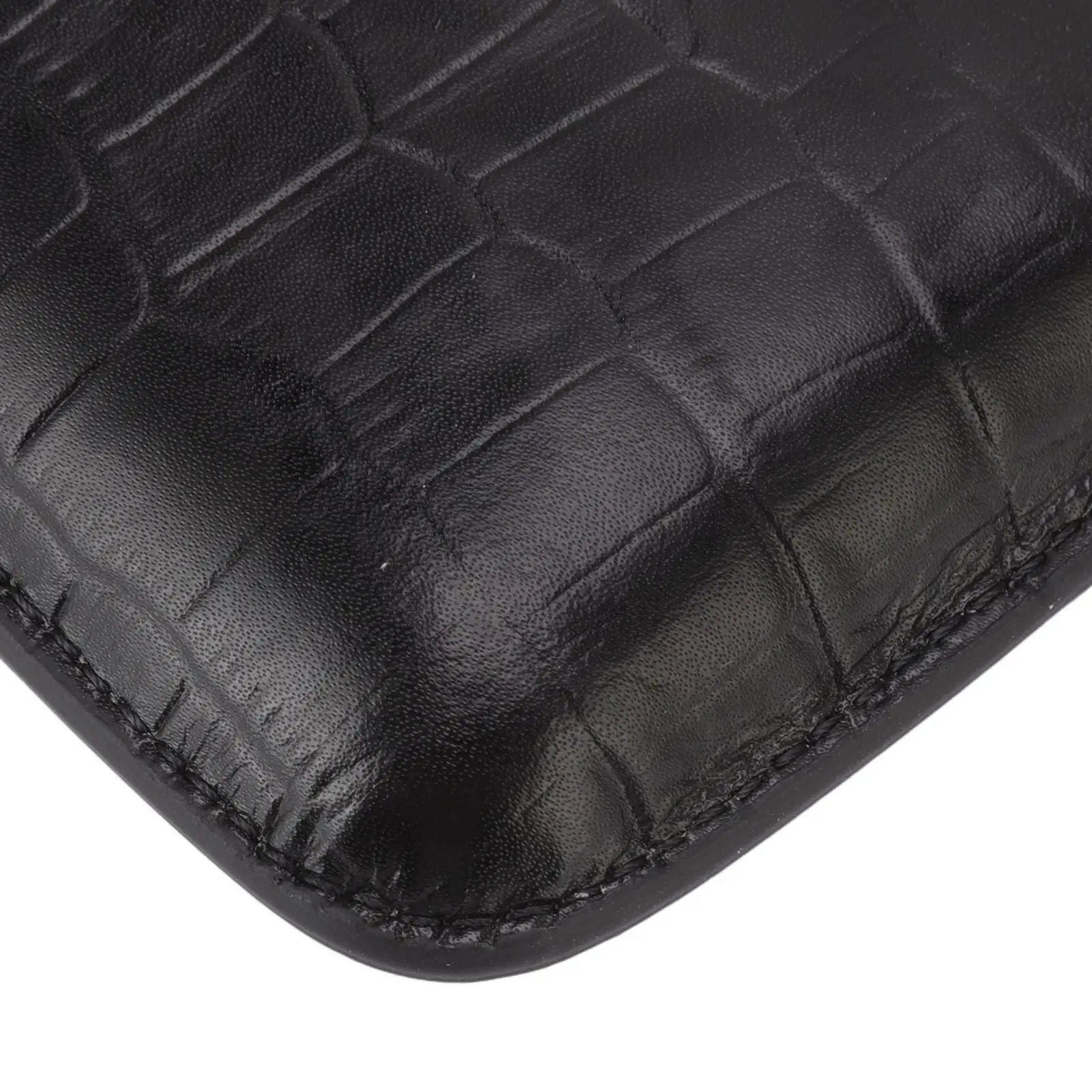 Cigar Leather Case Travel Portable 3pcs Cigar Holder Cigar Humidor with Cutter Set Black with Bamboo Joint Pattern Wholesale Hub