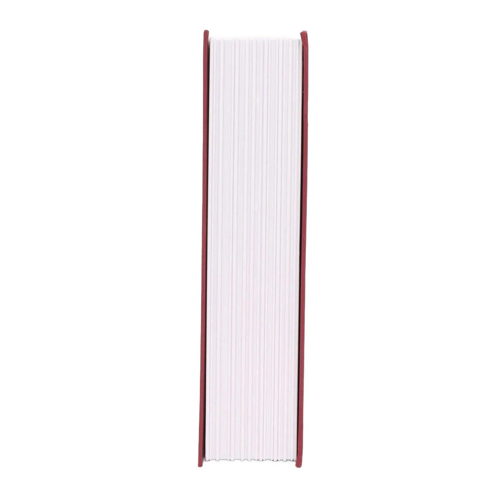 Book Safe Stainless Steel Liner Decorative ABS Material Humanized Design Protective Soft Touch Savings Bank with Key Red Wholesale Hub