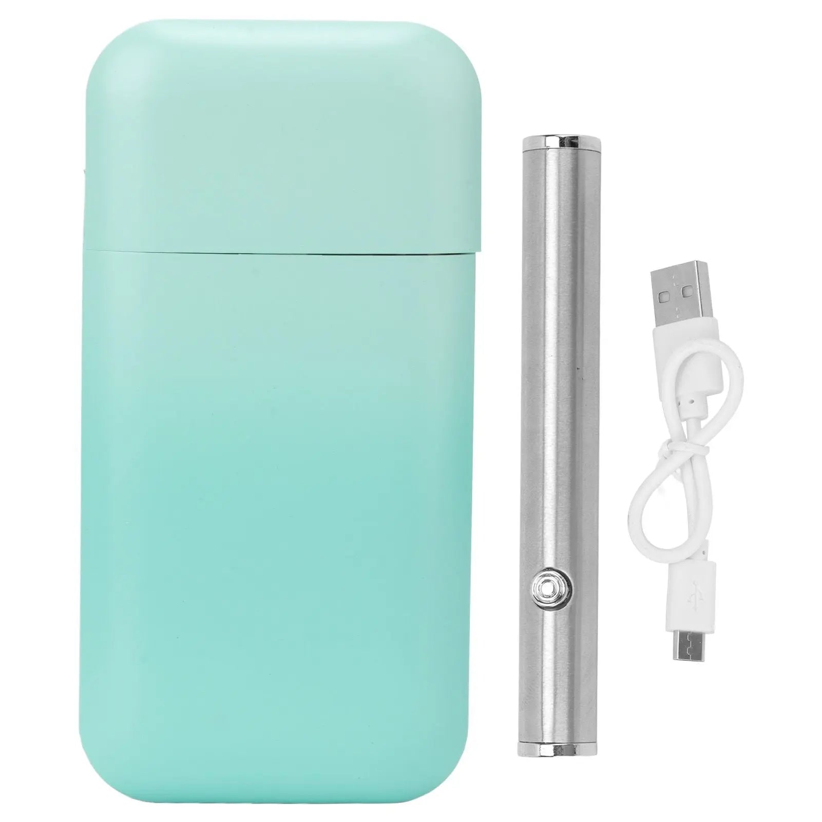 Gradient Cigarette Case Multifunction Cigarette Holder Case with USB Charging Cigarette Lighter for Man Woman Gradient Blue Wholesale Hub