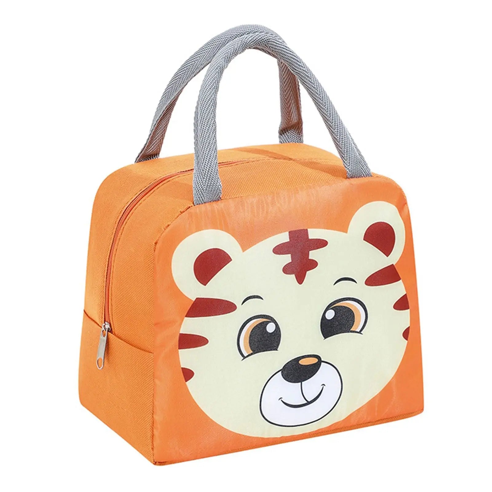Lunch Bag Cute Cartoon Animal Pattern Waterproof Large Capacity Portable Thermal Insulation Lunch Box Bag for Women Men Tiger Wholesale Hub