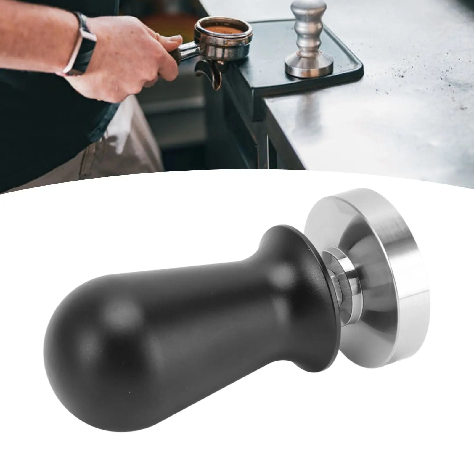 Coffee Tamper Stainless Steel 30lb Constant Pressure Built in Spring Removable Coffee Powder Tamper Tool 51mm/2.01in Wholesale Hub