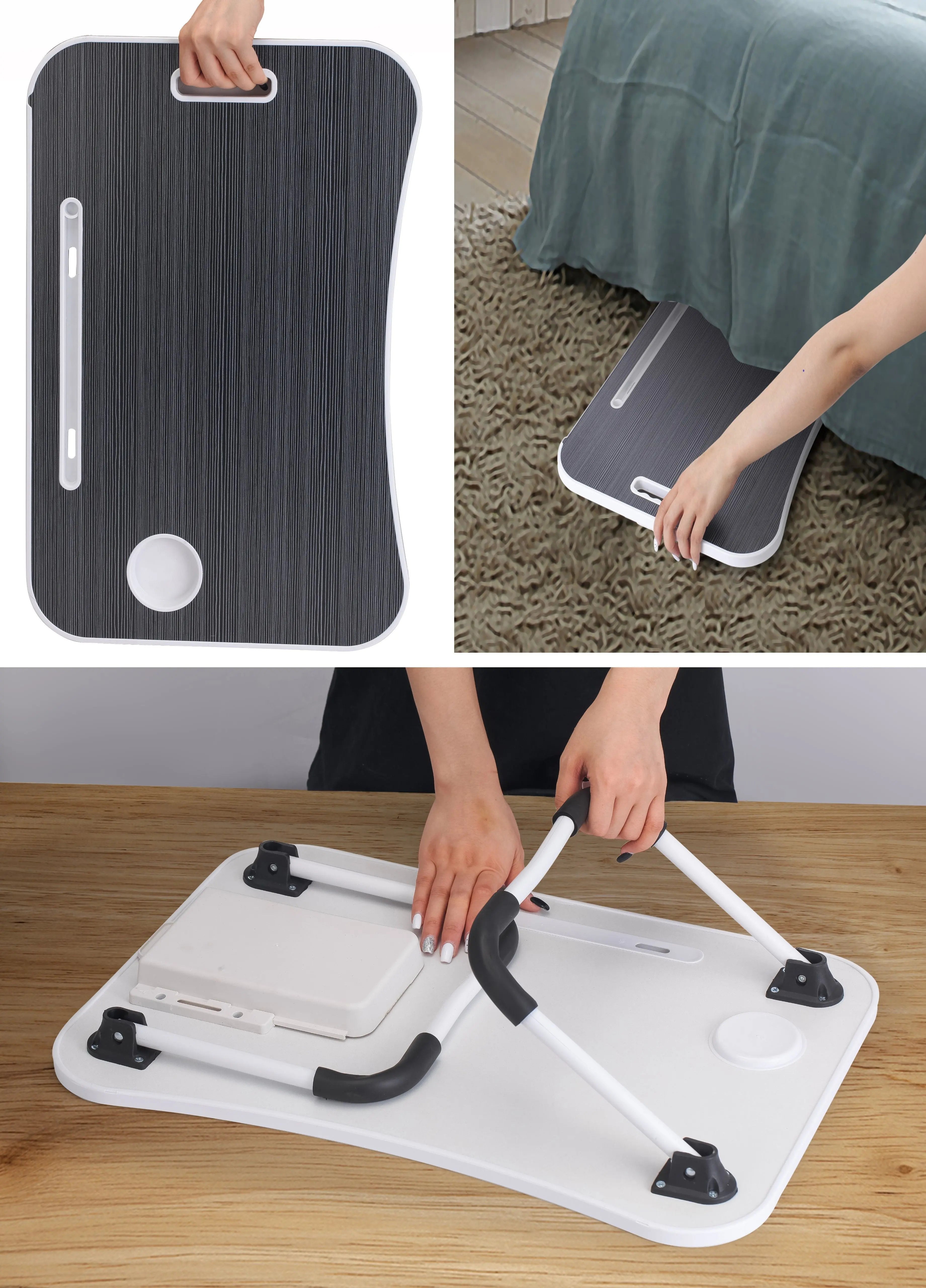 Laptop Bed Desk with Storage and foldable legs for Adults, Kids & Home Office Wholesale Hub