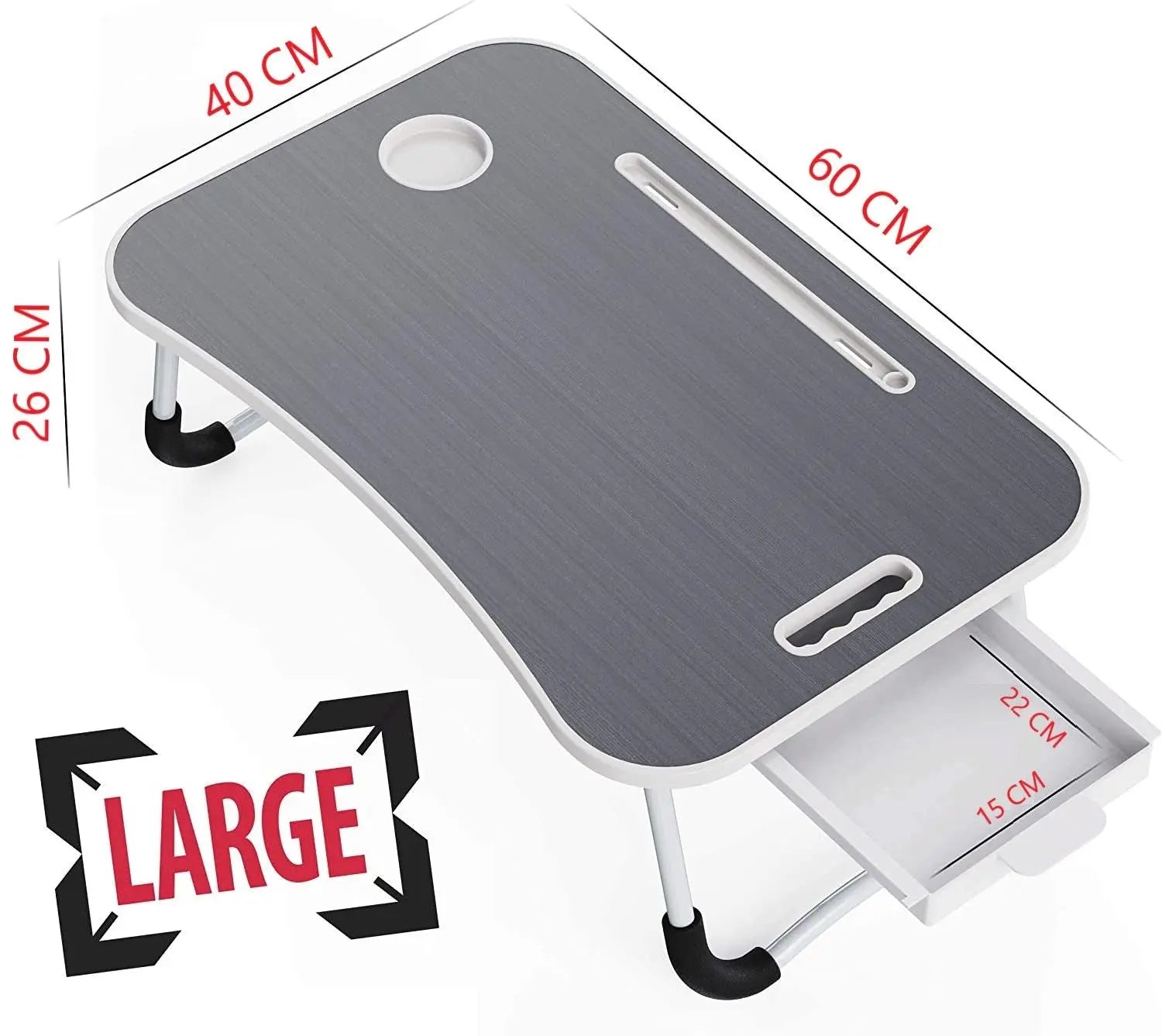 Laptop Bed Desk with Storage and foldable legs for Adults, Kids & Home Office Wholesale Hub