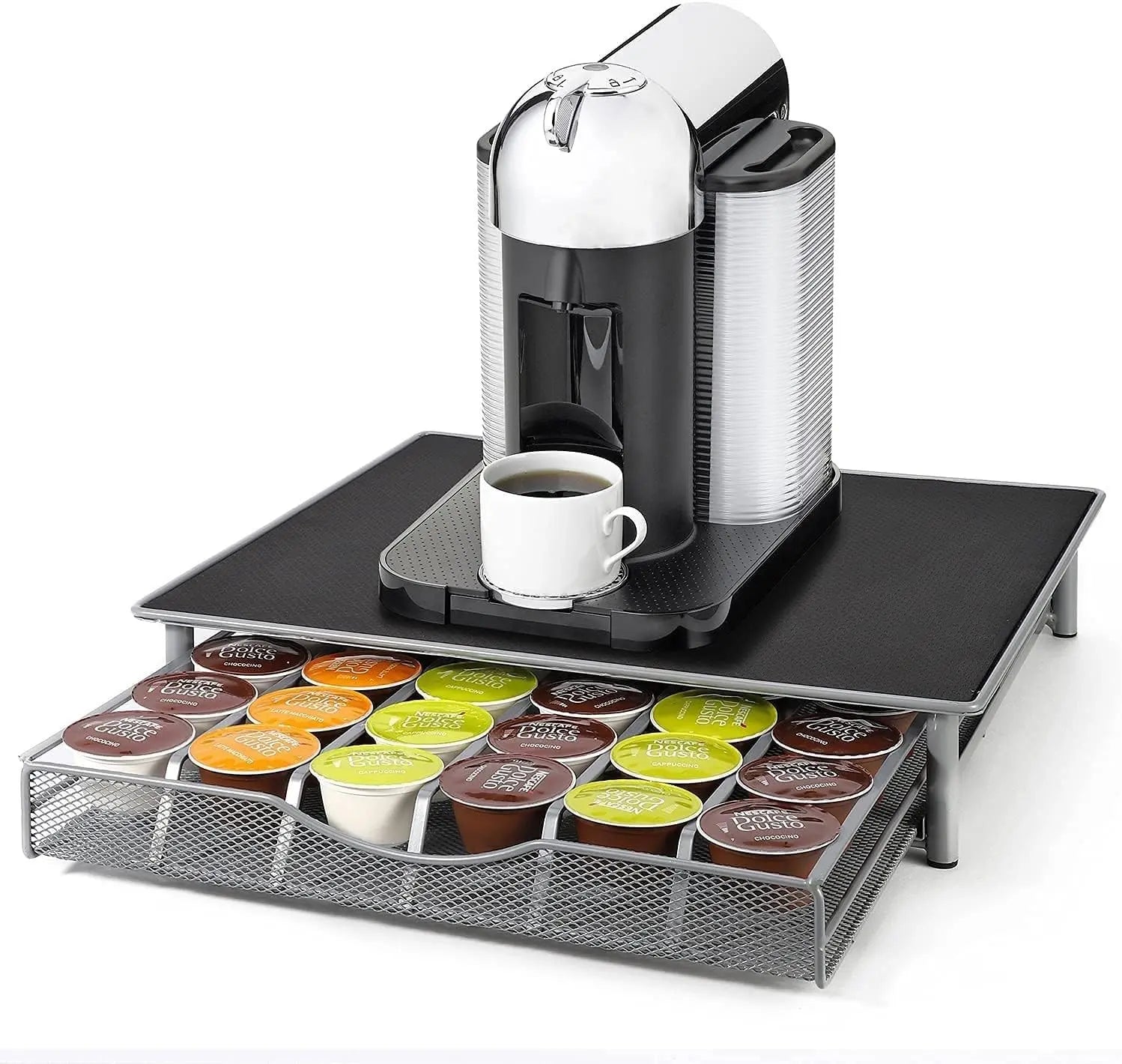 CARLA HOME K-Cup Coffee Pod Drawer for 36 Coffee Pods Storage for Home Kitchen Counter Organizer Wholesale Hub