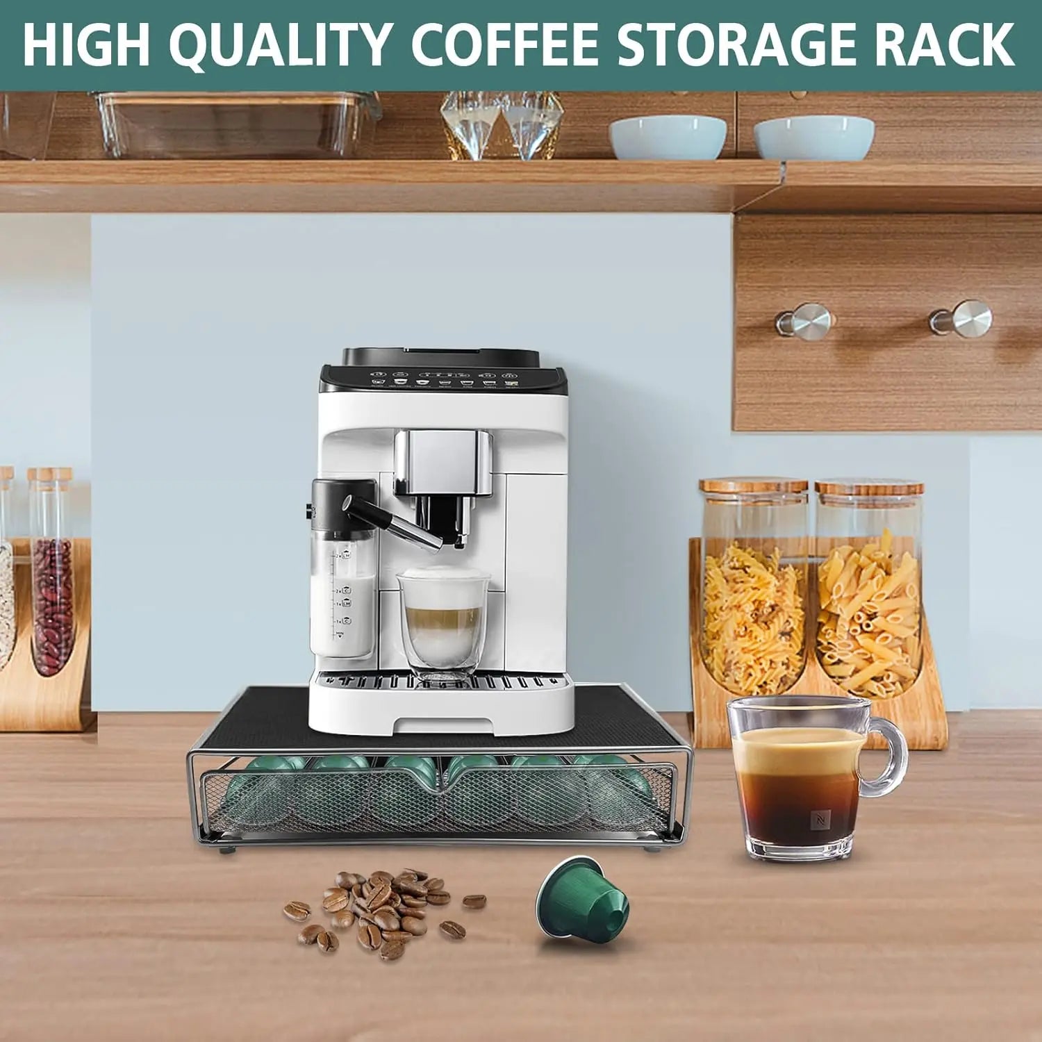 CARLA HOME K-Cup Coffee Pod Drawer for 36 Coffee Pods Storage for Home Kitchen Counter Organizer Wholesale Hub