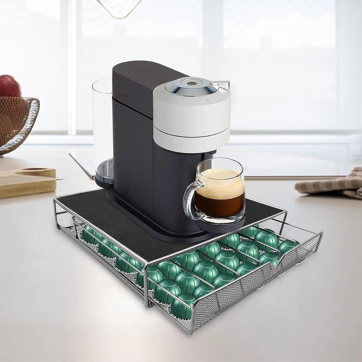 CARLA HOME K-Cup Coffee Pod Drawer for 36 Coffee Pods Storage for Home Kitchen Counter Organizer Wholesale Hub